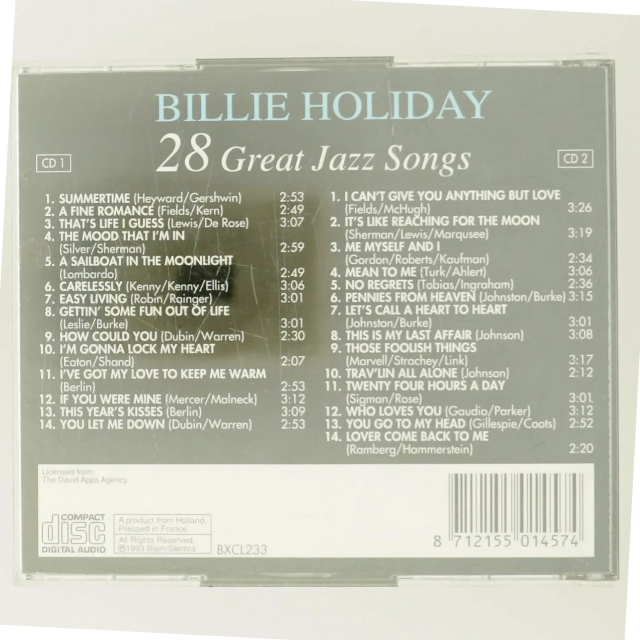 Billie Holiday: 28 Great Jazz Songs (DVD)