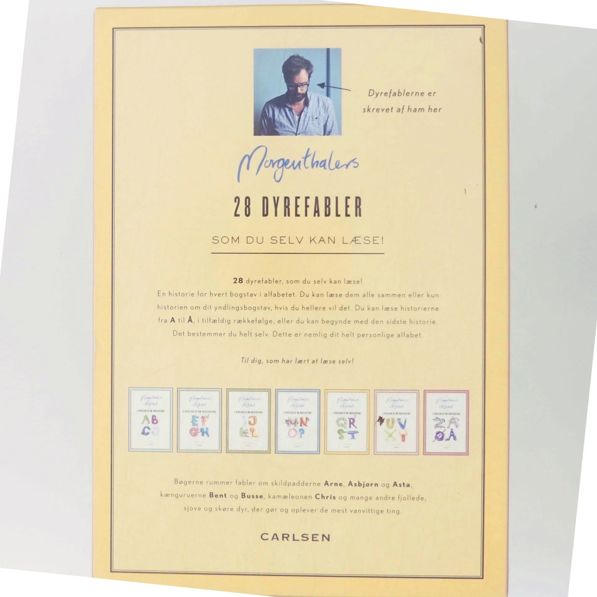 Morgenthalers alfabet. 4 dyrefabler om bogstaverne U, V, X, Y. af Anders Morgenthaler (Bog)