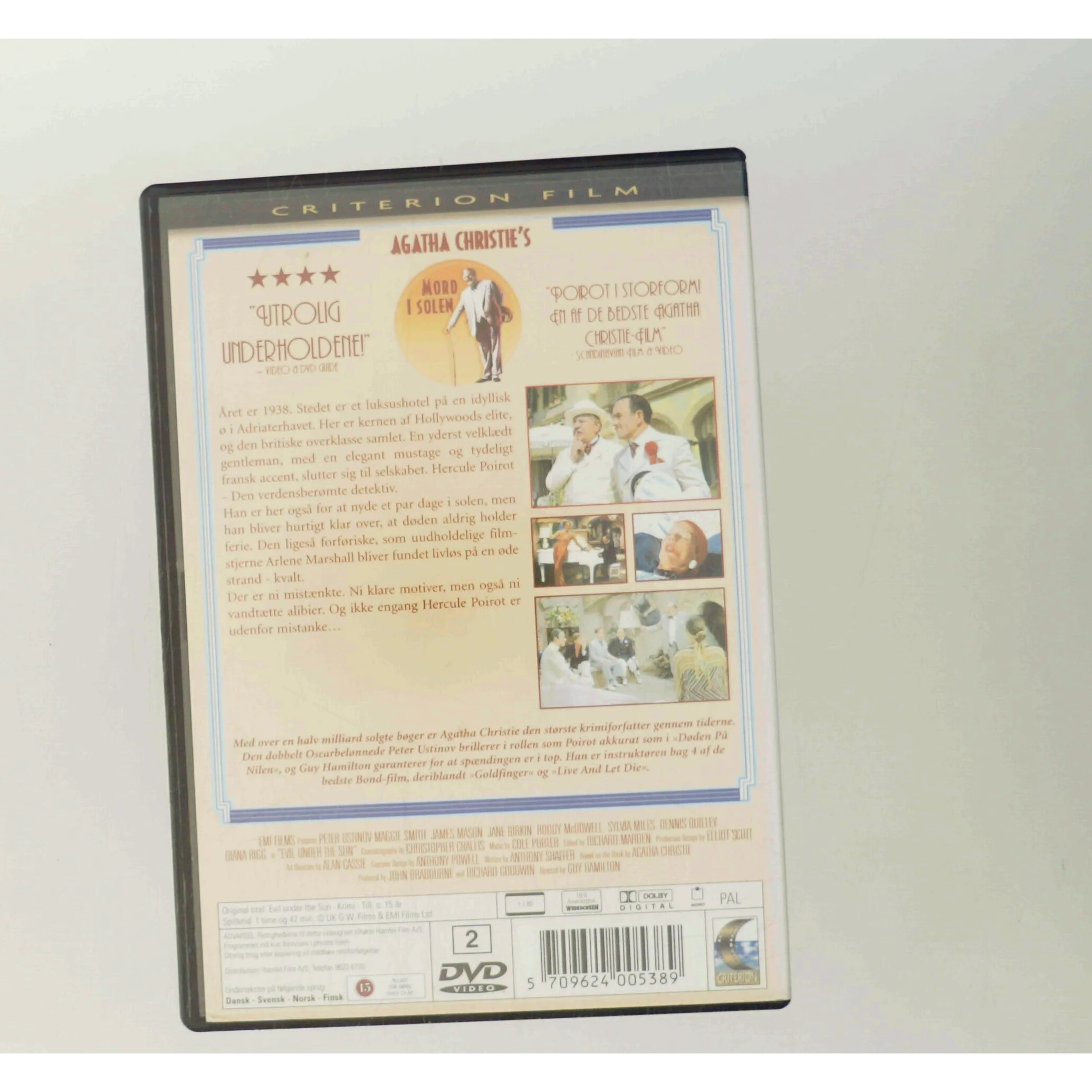 Mord I Solen (Agatha Christie) med Peter Ustinov (DVD)