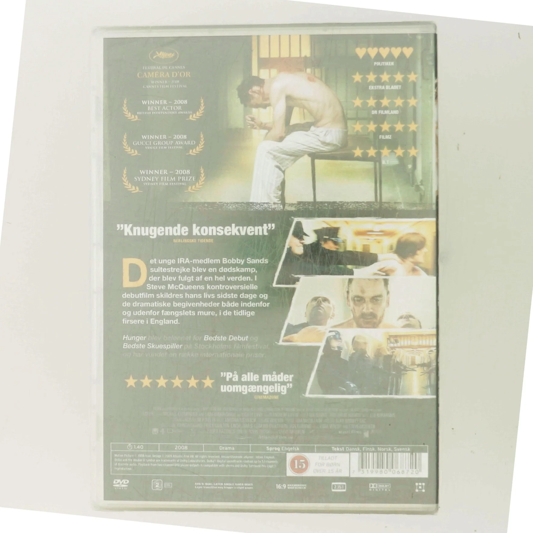 Hunger med Michael Fassbender (DVD)