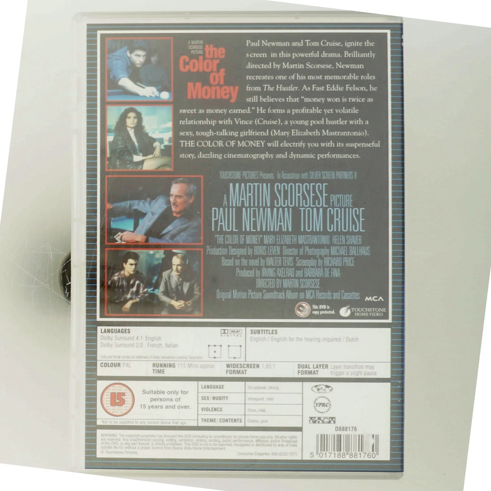 Color Of Money med Paul Newman (DVD)