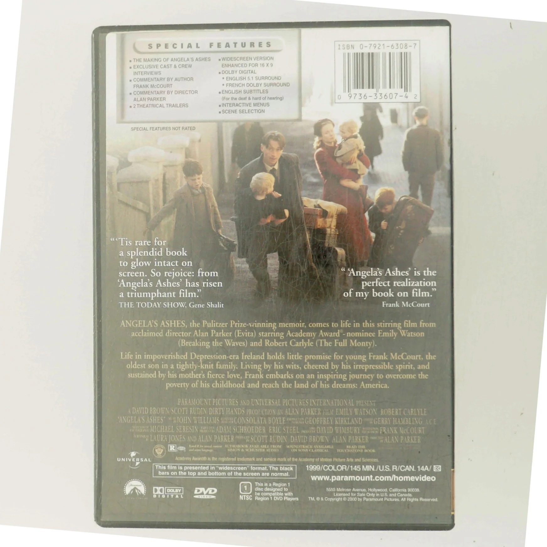 Angela's Ashes med Emily Watson (DVD)