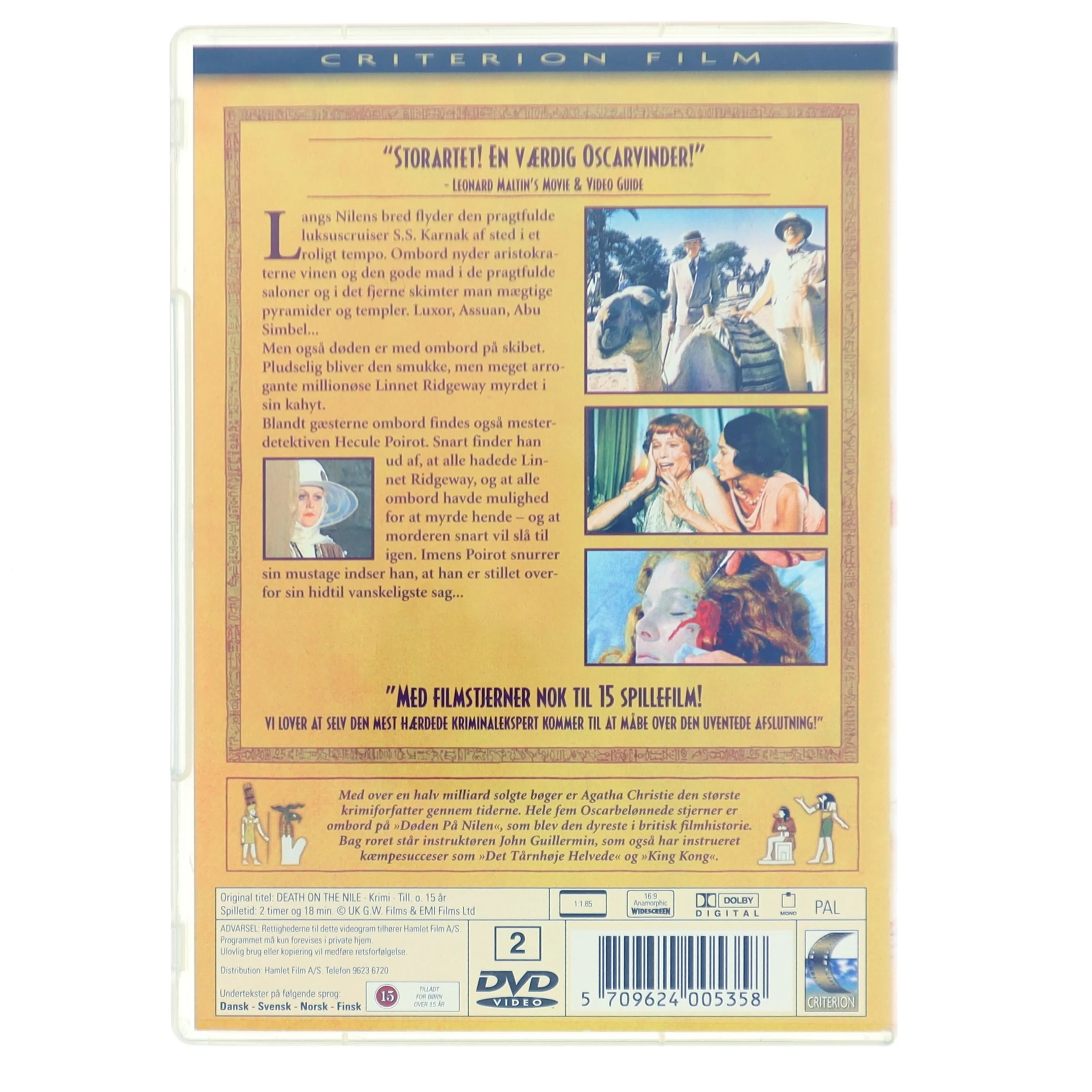 Døden på Nilen med Peter Ustinov (DVD)