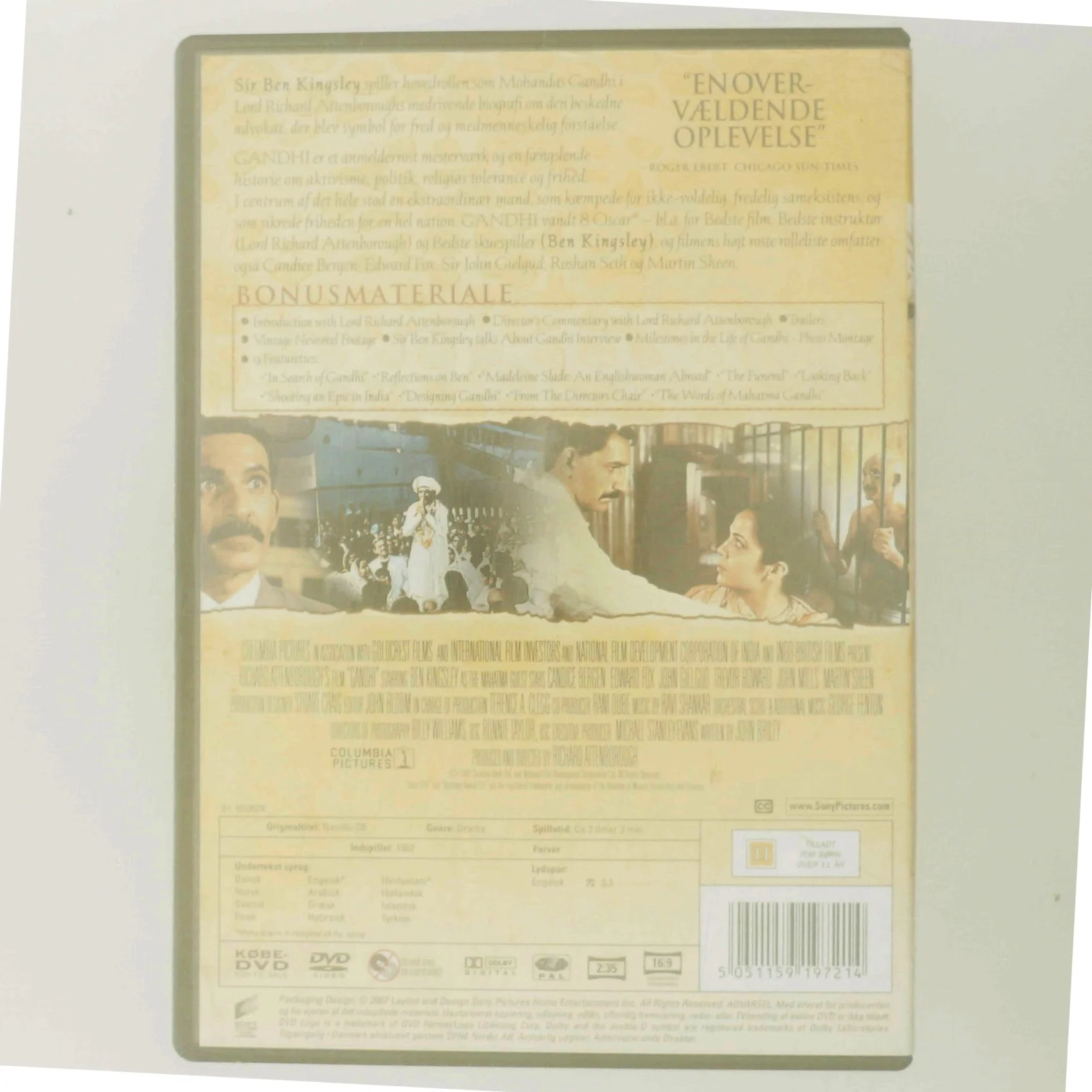 Gandhi DVD med Ben Kingsley (DVD)