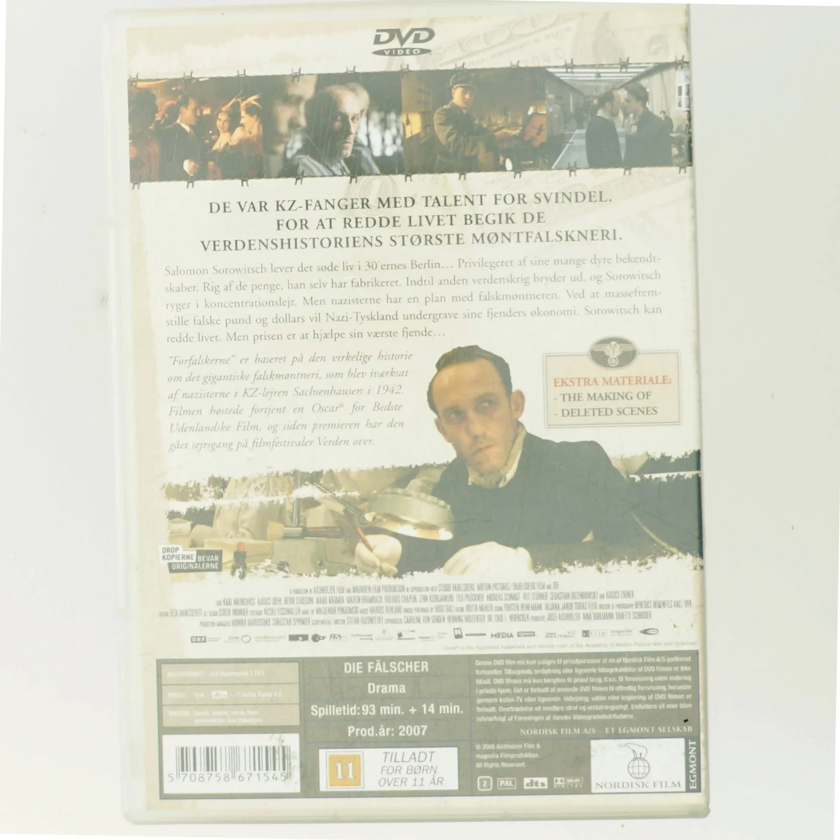 Forfalskerne med Salomon Sorowitsch (DVD)