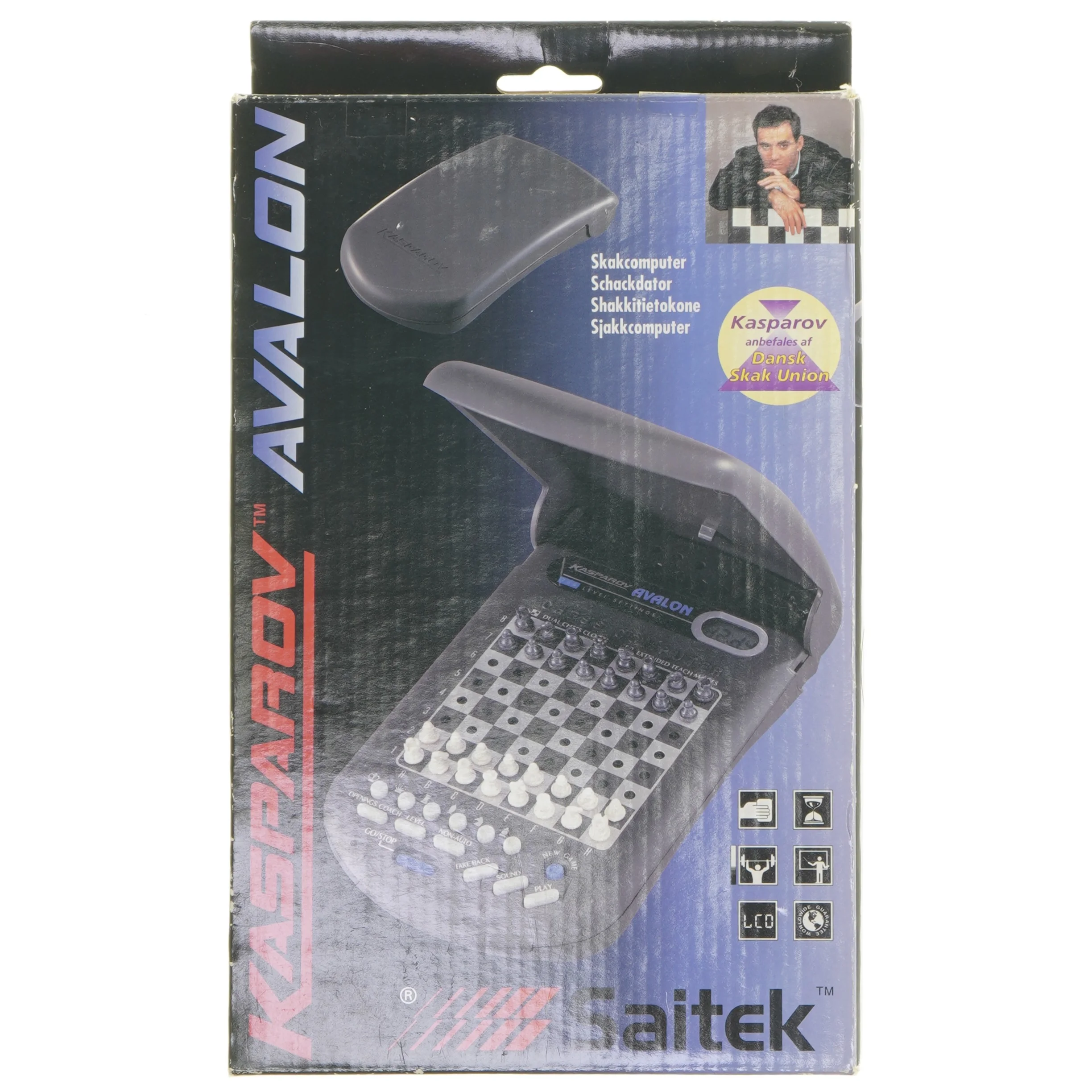 Kasparov Avalon skakcomputer fra Saitek (str. 17,5x10 cm)