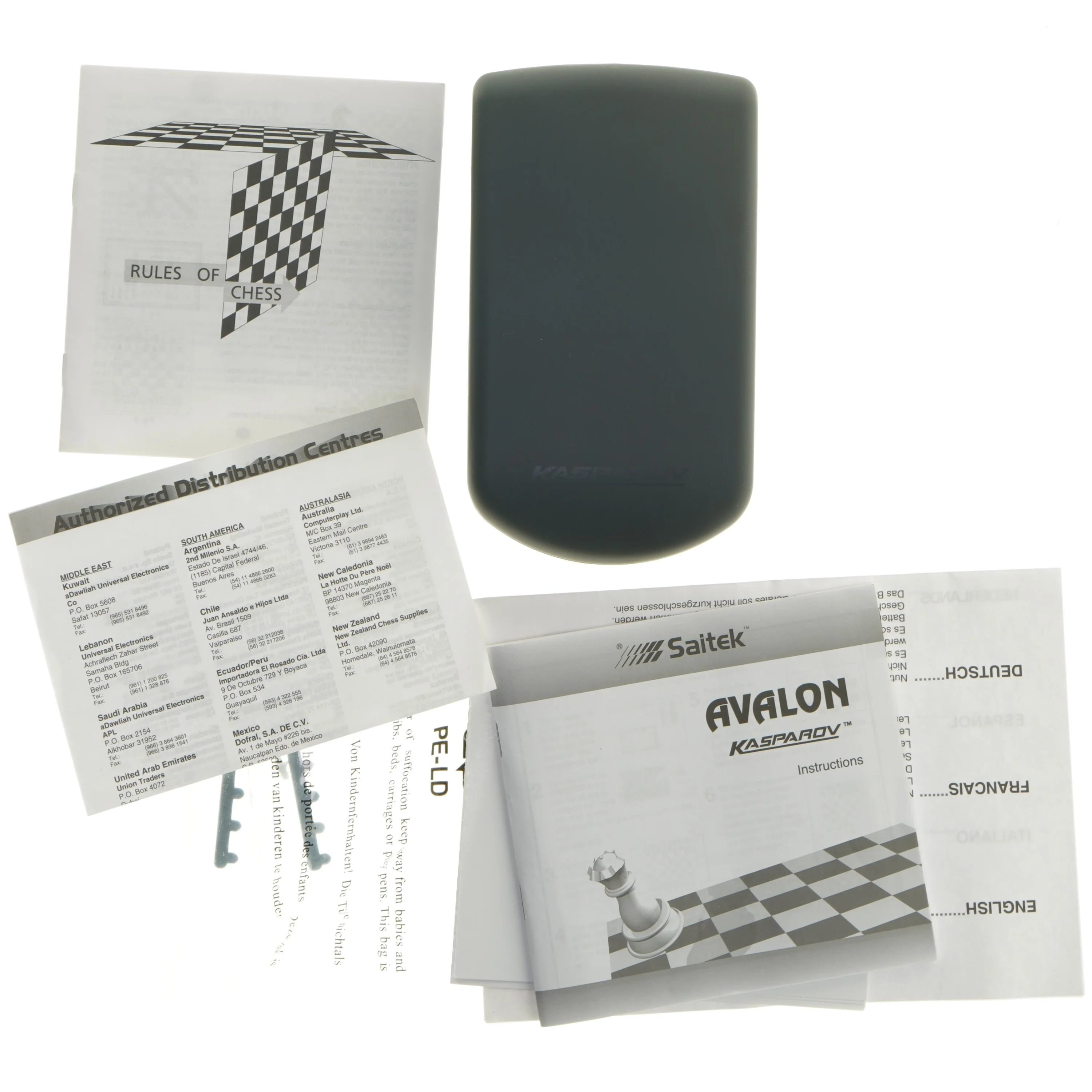 Kasparov Avalon skakcomputer fra Saitek (str. 17,5x10 cm)