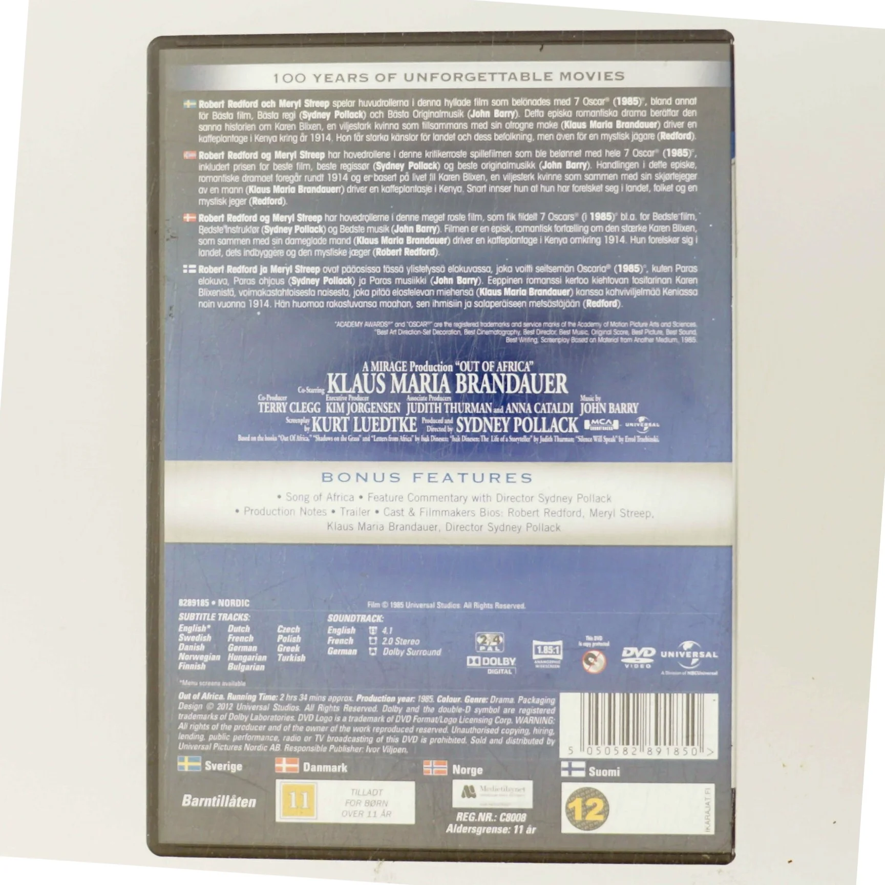 Universal Pictures 100th Anniversary Edition med Robert Redford (DVD)