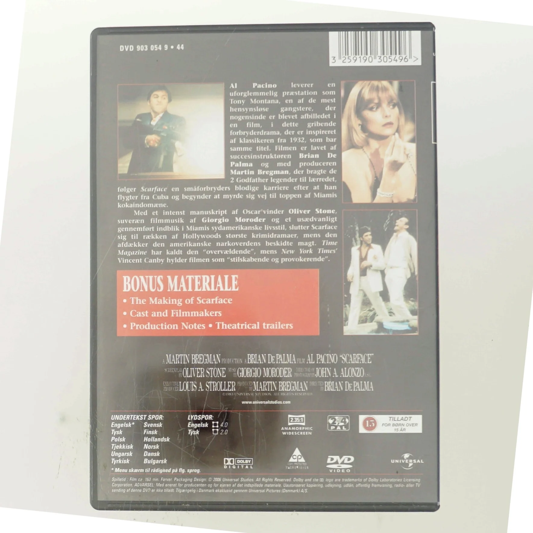 Scarface med Al Pacino (DVD)