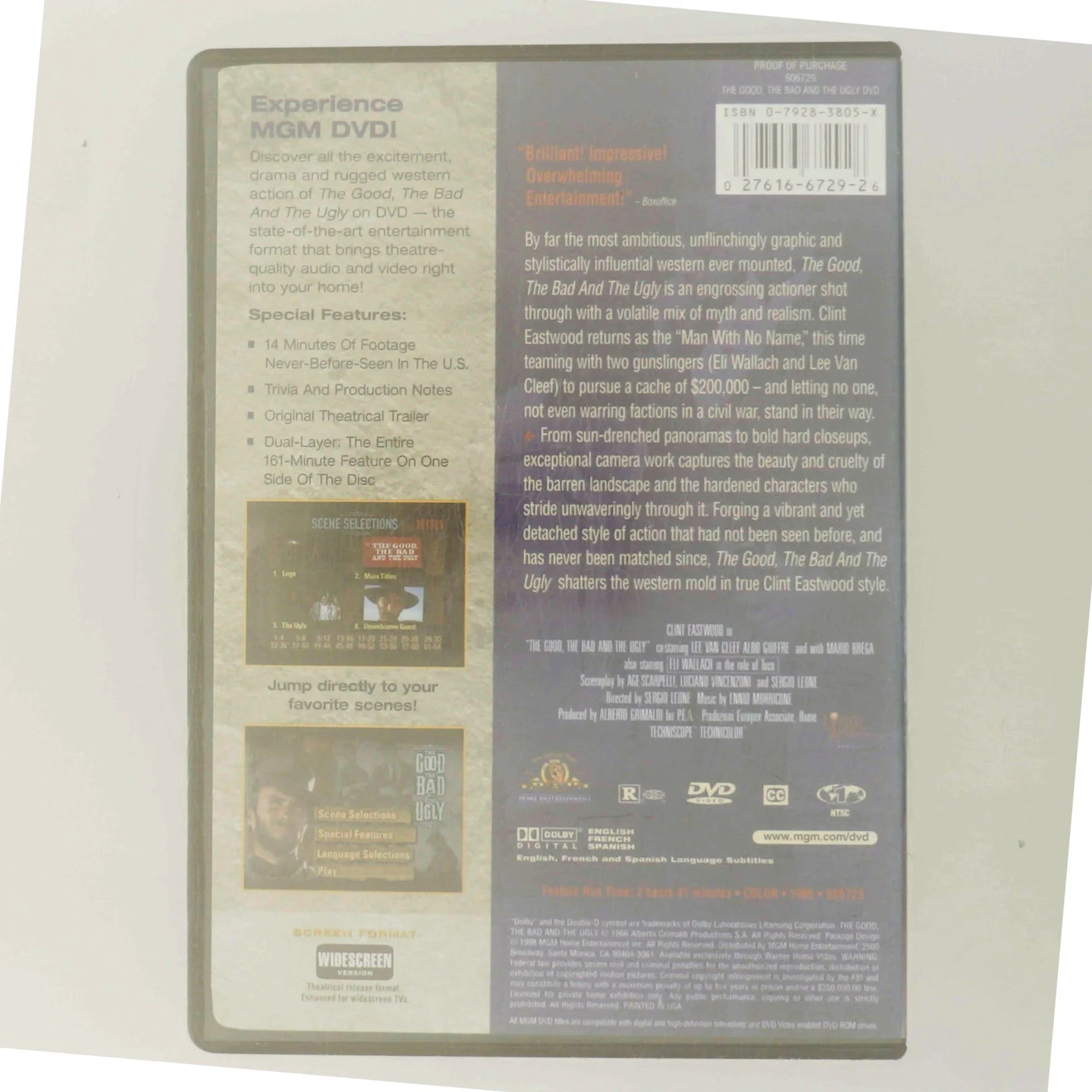 Good Bad & Ugly                                        <span class="label label-blank pull-right" style="margin-right: 3px;">Widescreen edition</span> med Clint Eastwood (DVD)