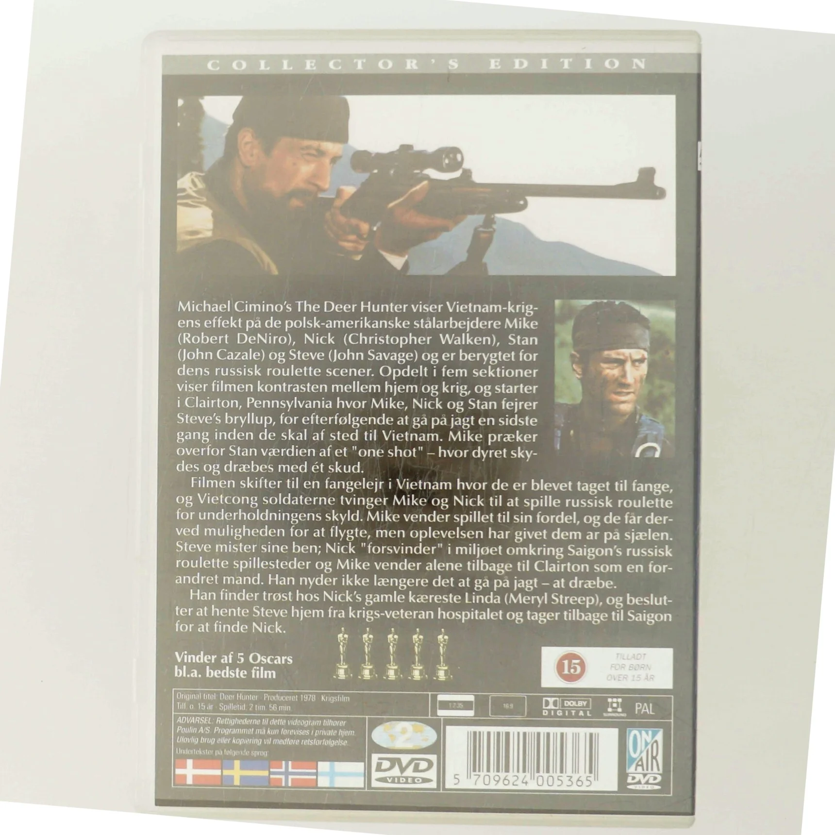 Deer Hunter [ NON-USA FORMAT  PAL  Reg.2 Import - Denmark ] fra Michael Cimino med Robert DeNiro (DVD)
