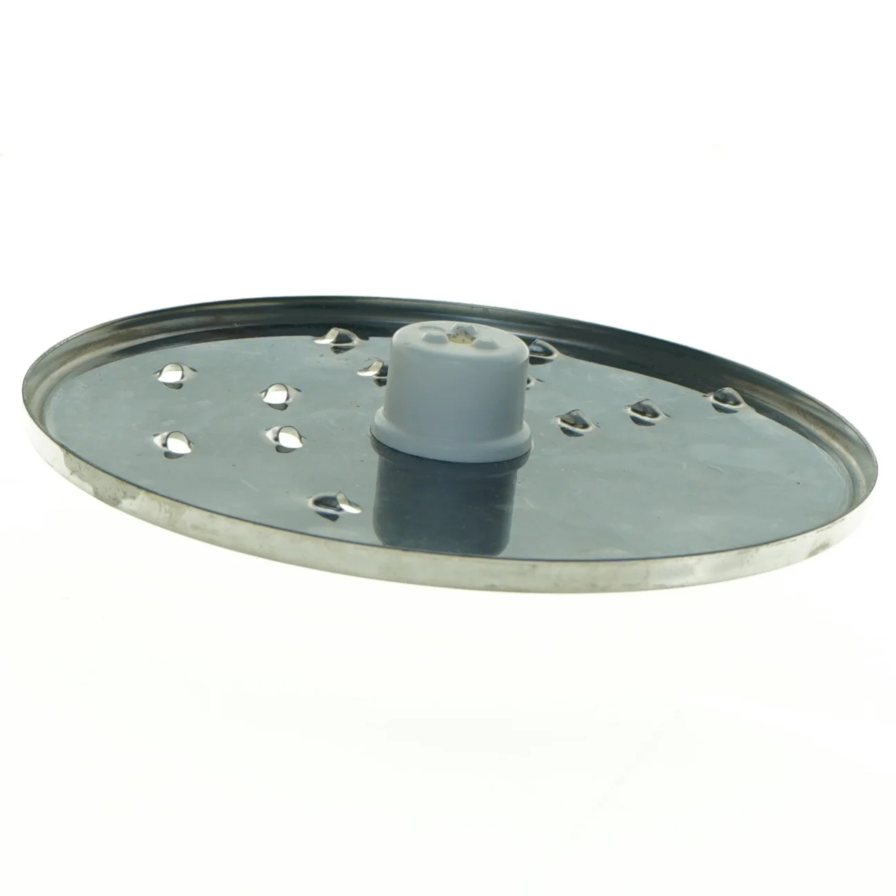 Rundt rivejern til køkkenmaskine (str. Diameter 15 cm)