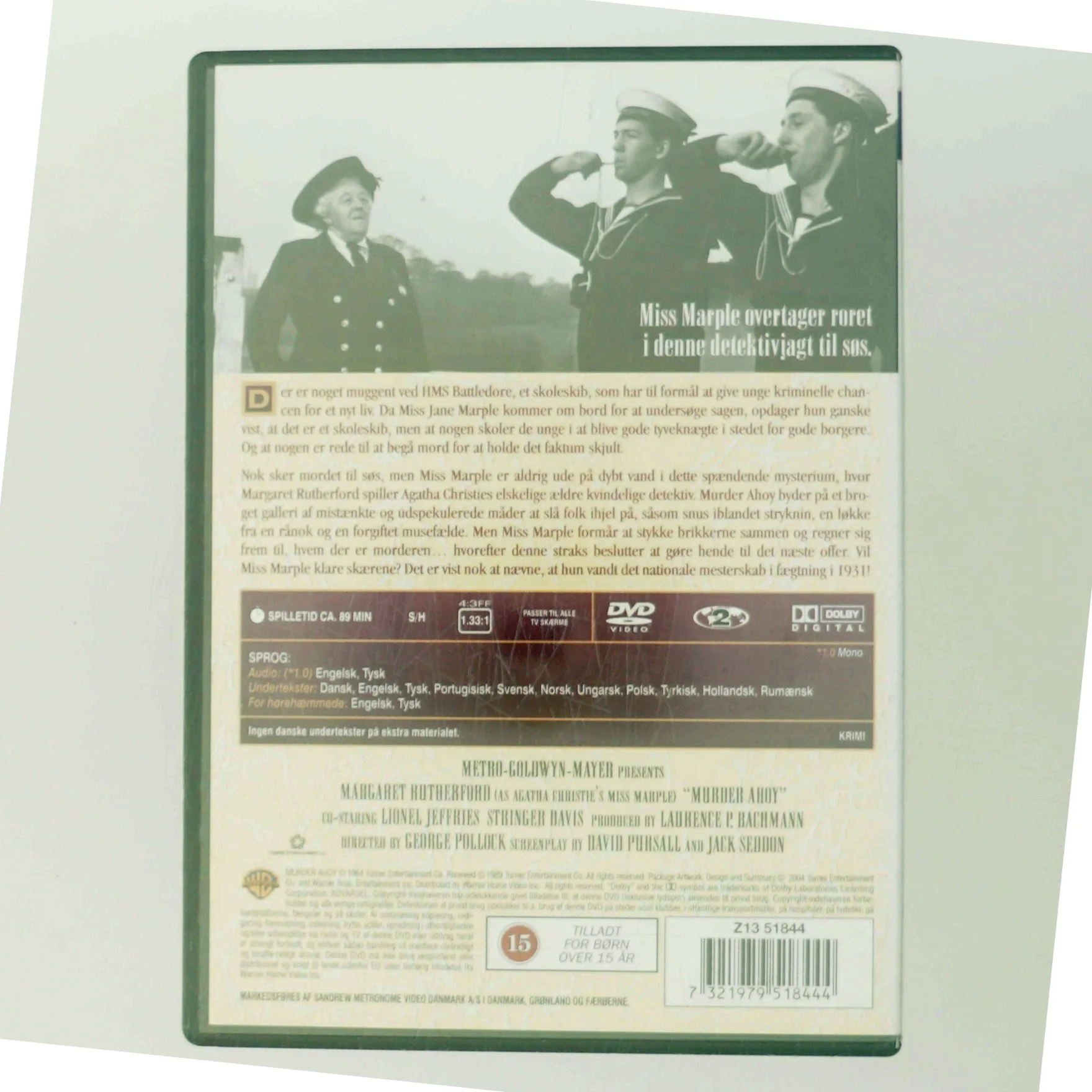 Murder Ahoy med Margaret Rutherford (DVD)