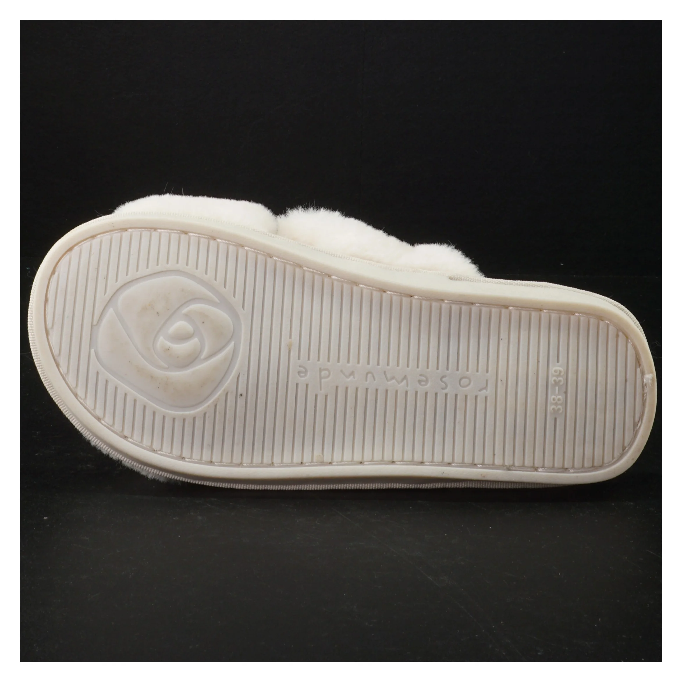 Hvide plyssandaler fra Rosemunde (str. 38 til 39)