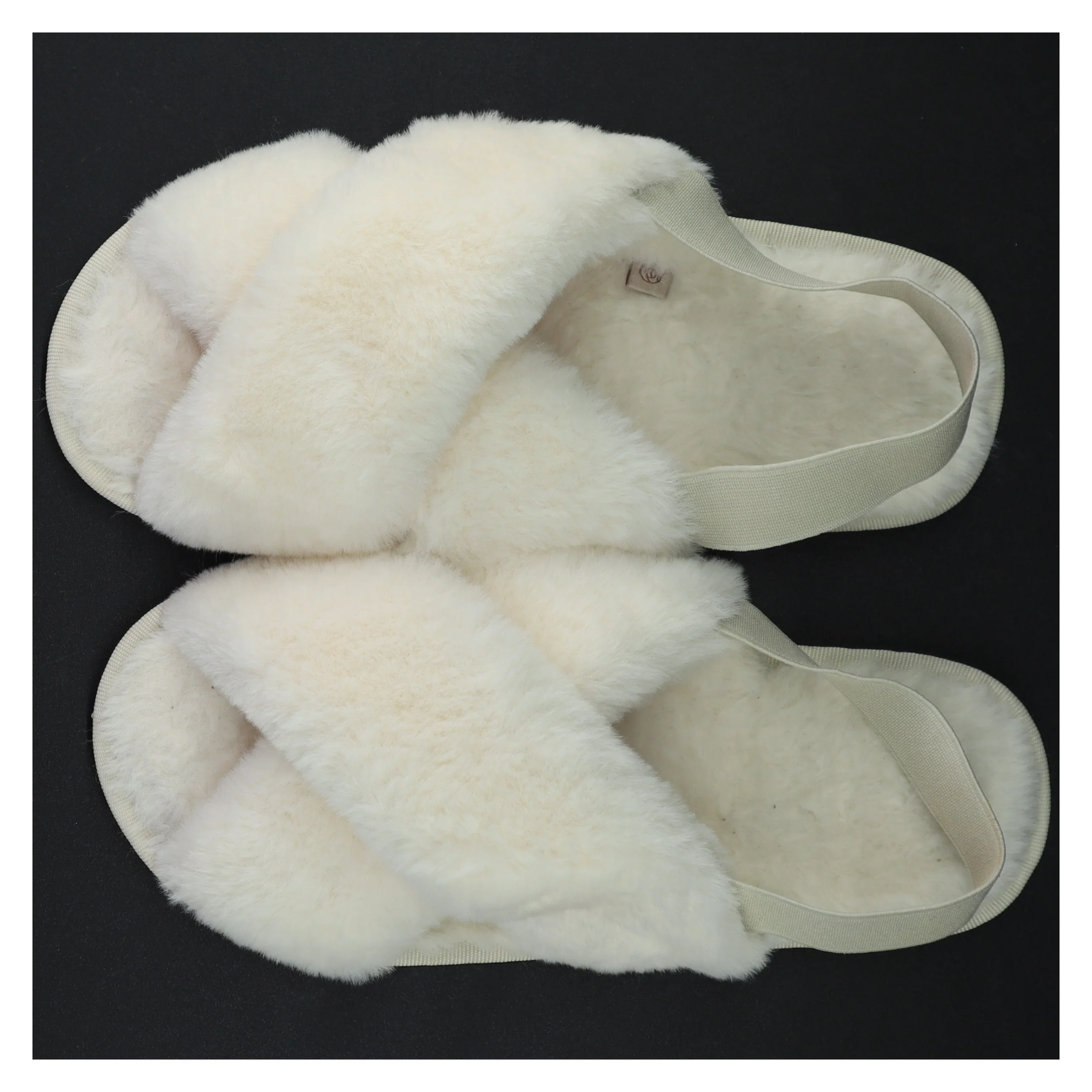 Hvide plyssandaler fra Rosemunde (str. 38 til 39)