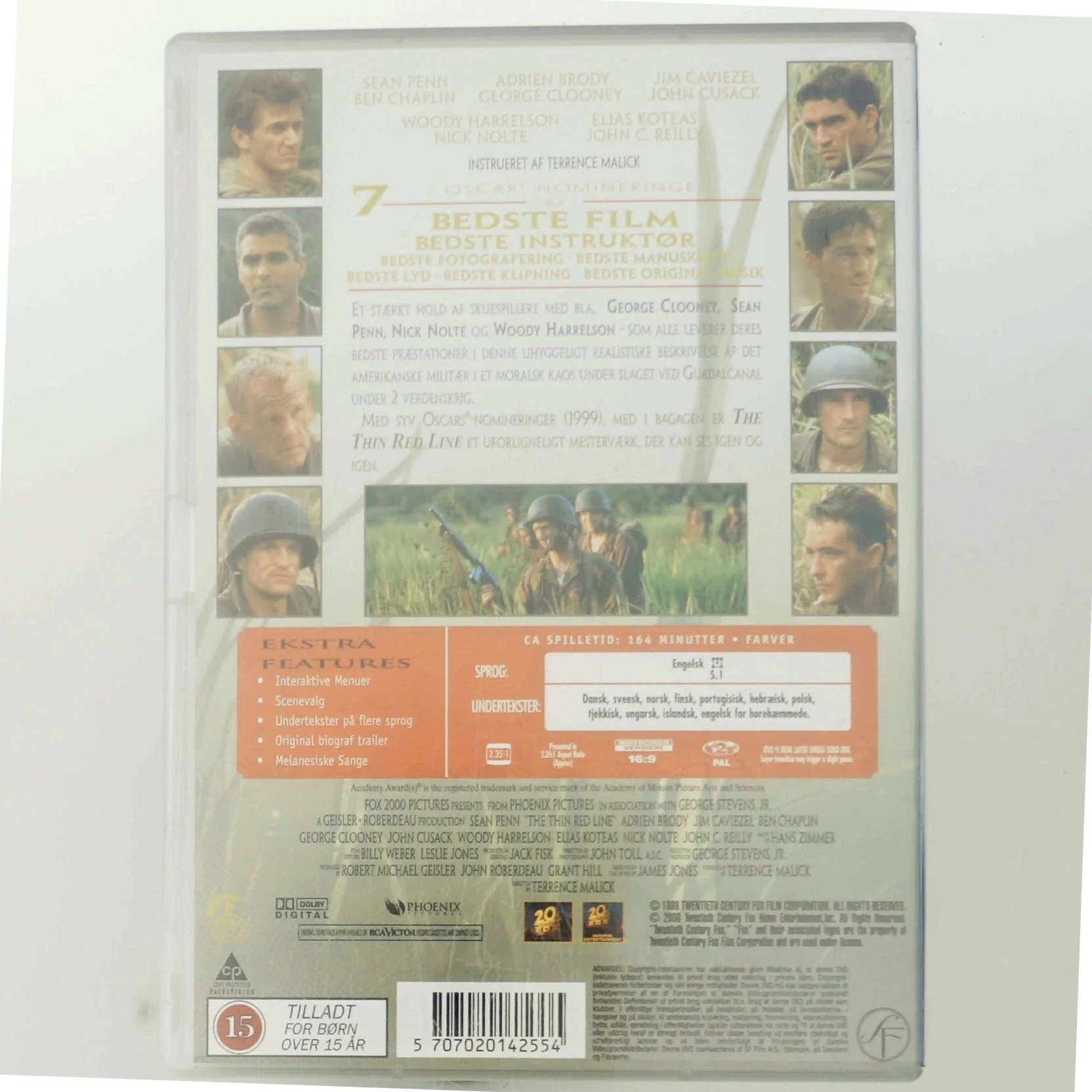 The Thin Red Line med Sean Penn (DVD)