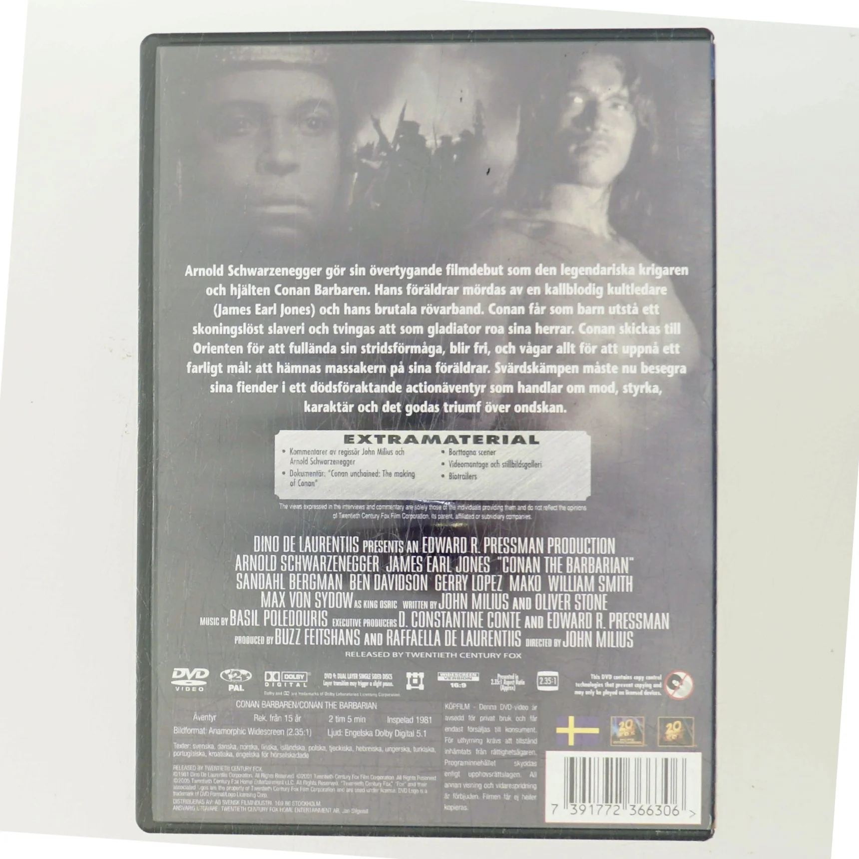 Conan Barbaren med Arnold Schwarzenegger (DVD)