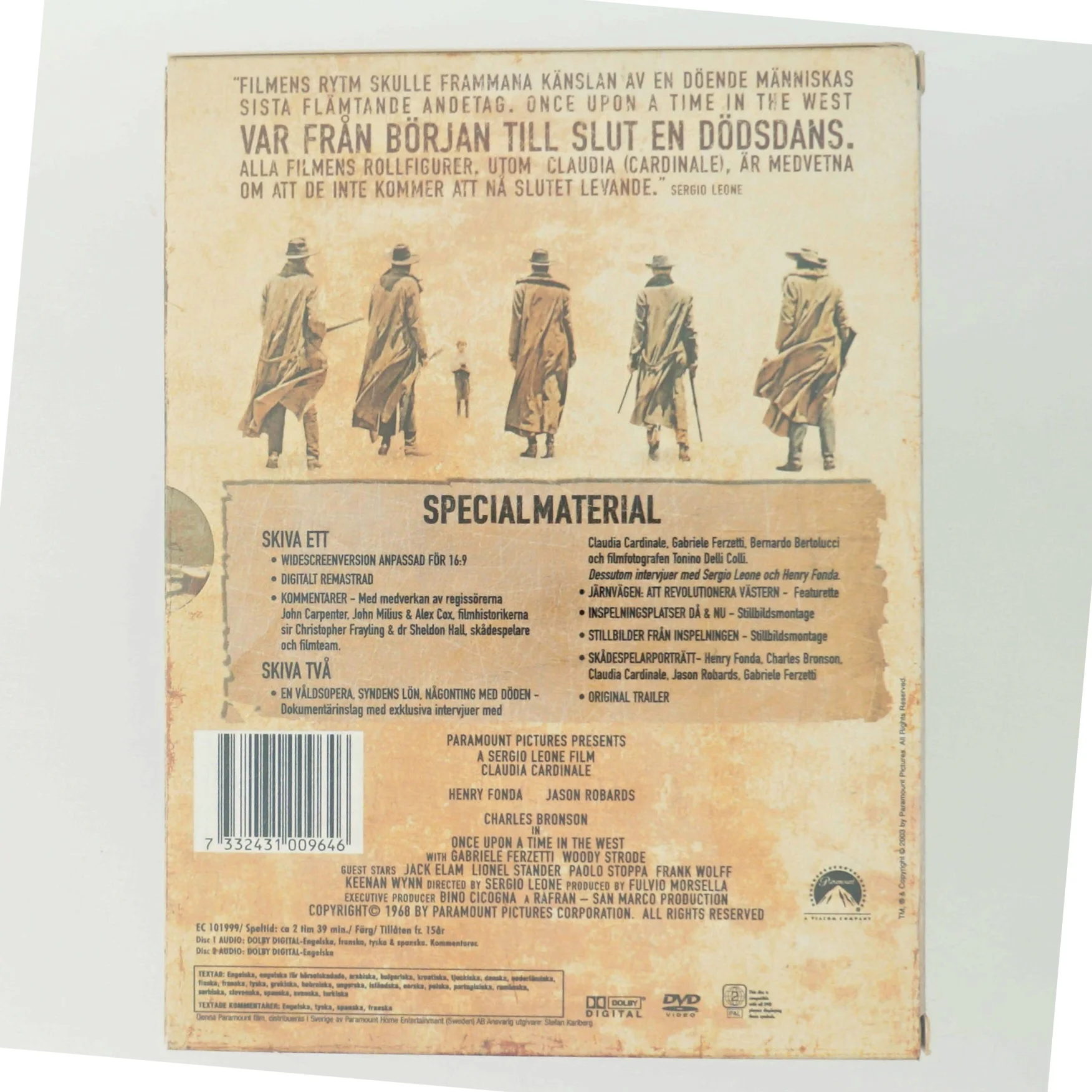 Once Upon a Time in the West med Claudia Cardinale (DVD)