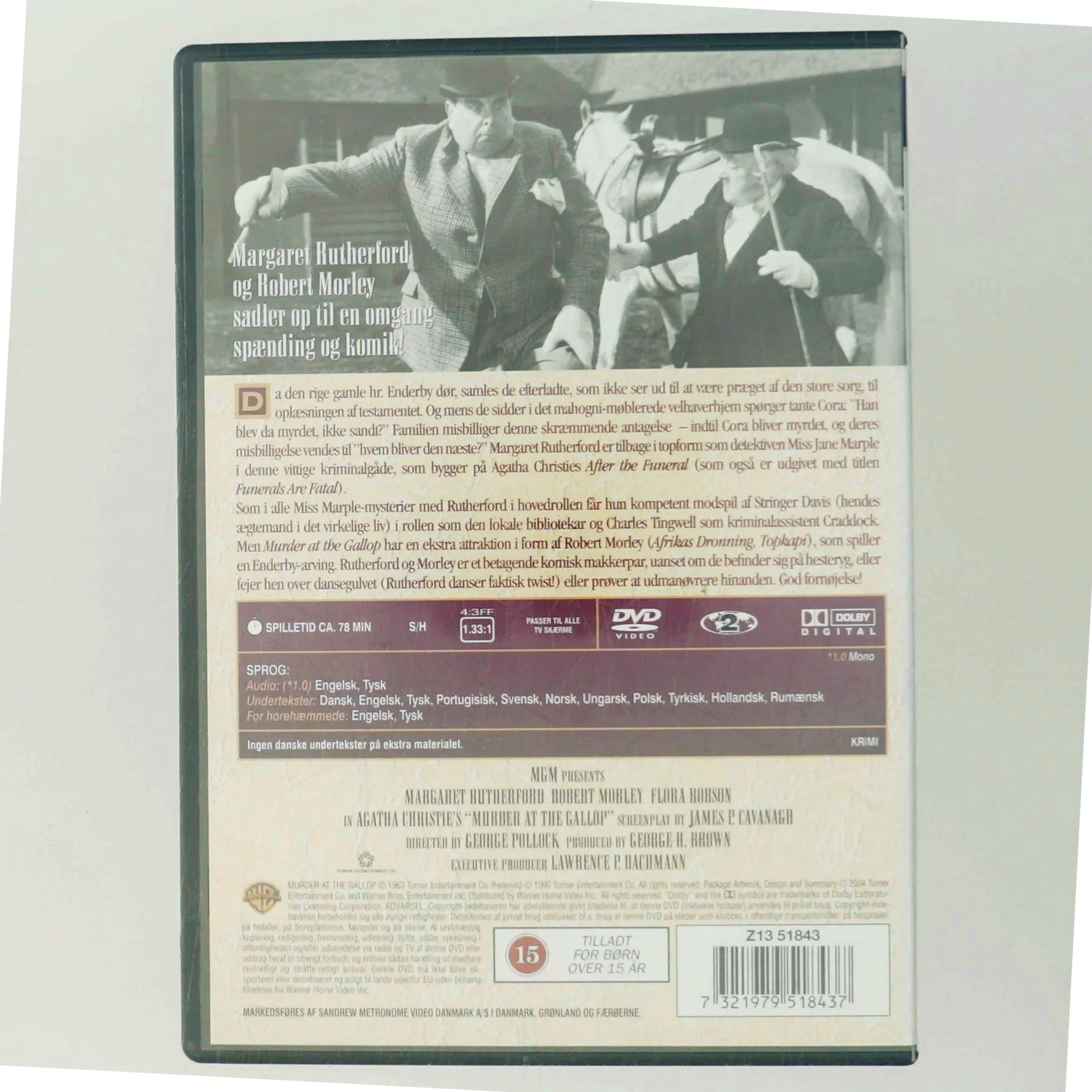 Murder at the Gallop med Margaret Rutherford (DVD)