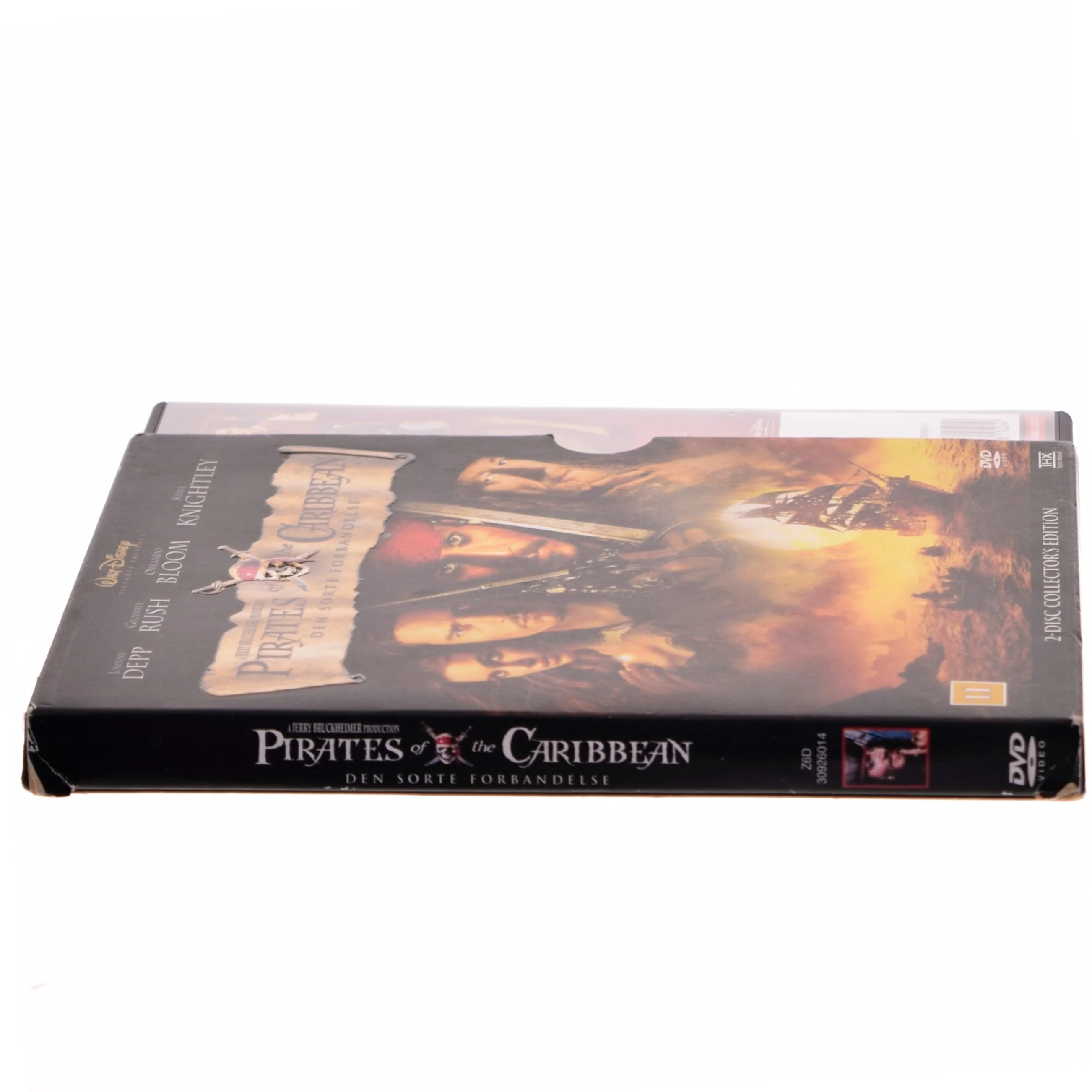 Pirates of Carribean (2disc): Sorte for med Johnny Depp (DVD)