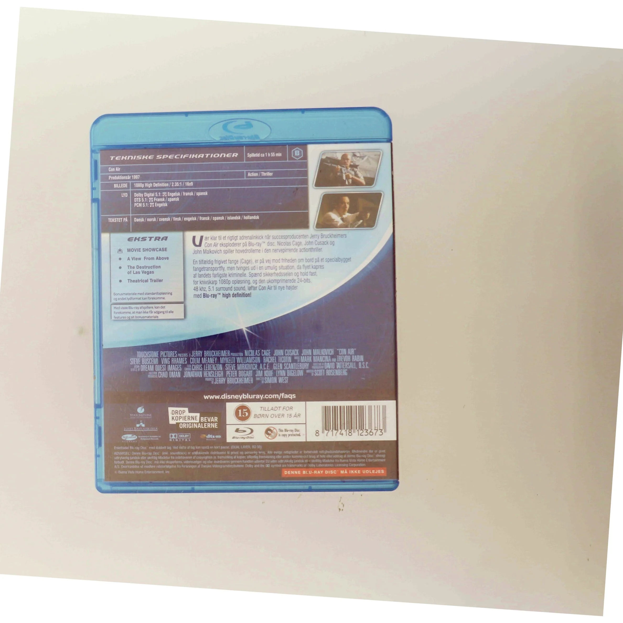 Con Air med Nicolas Cage (DVD)