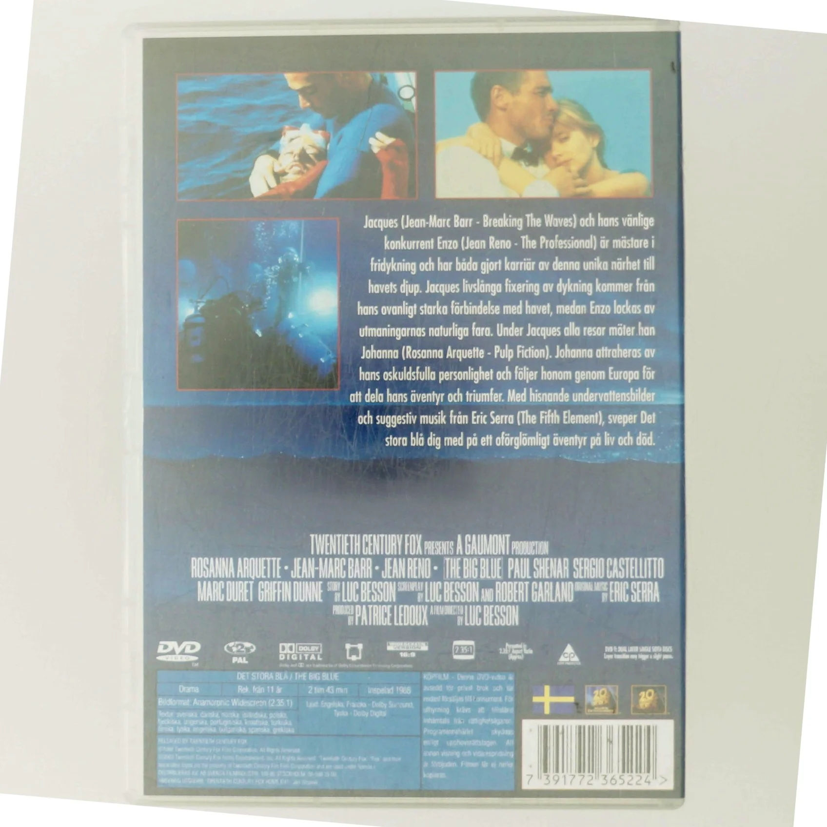 Det Stora Blå med Rosanna Arquette (DVD)