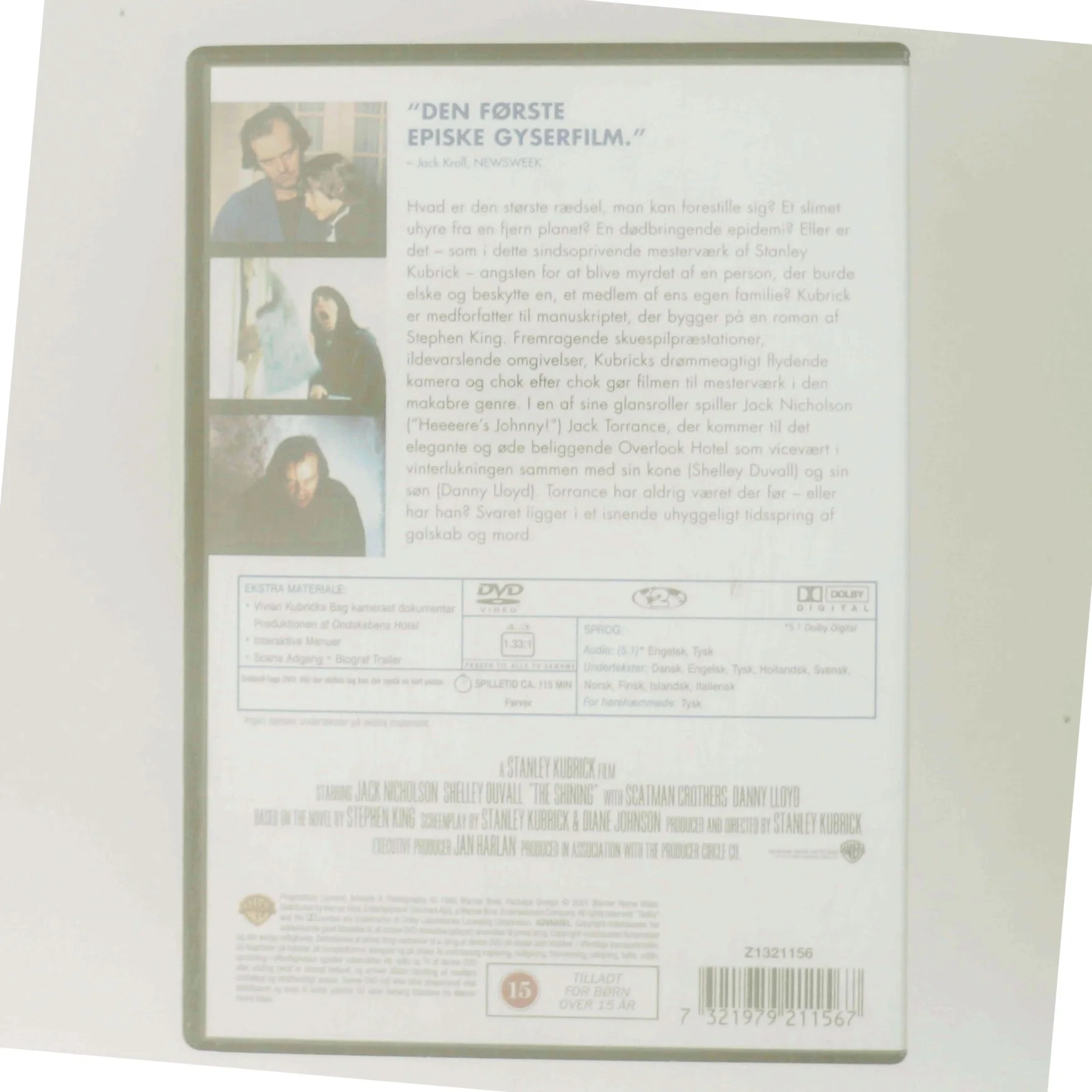 Ondskabens Hotel med Jack Nicholson (DVD)