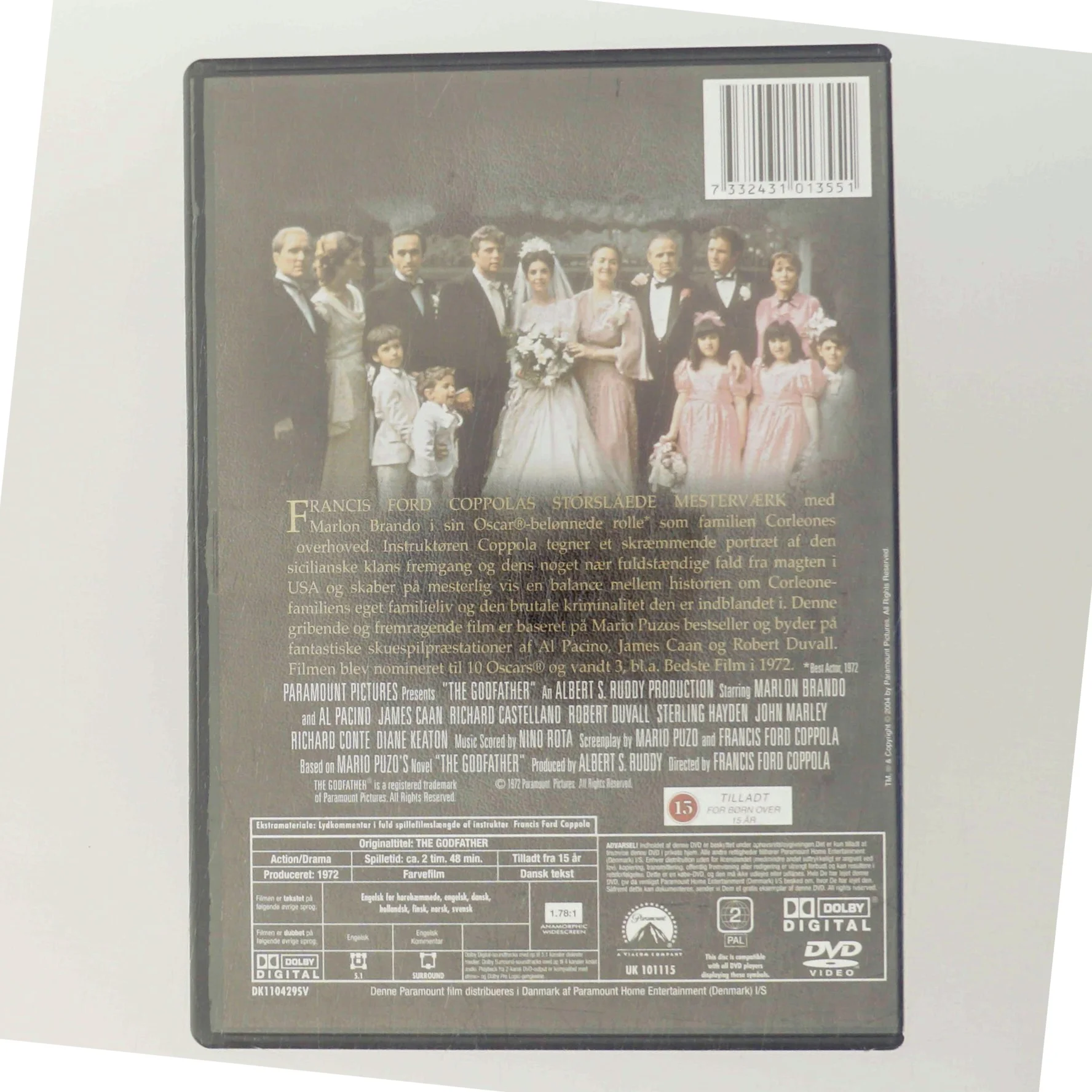 Godfather, the med Marlon Brando (DVD)