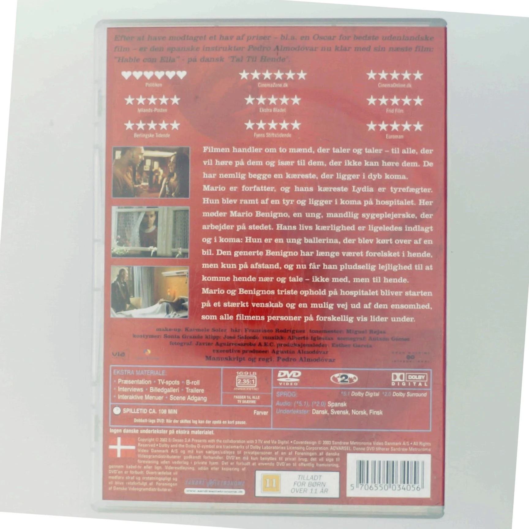 Hable Con Ella med Javier Cámara (DVD)