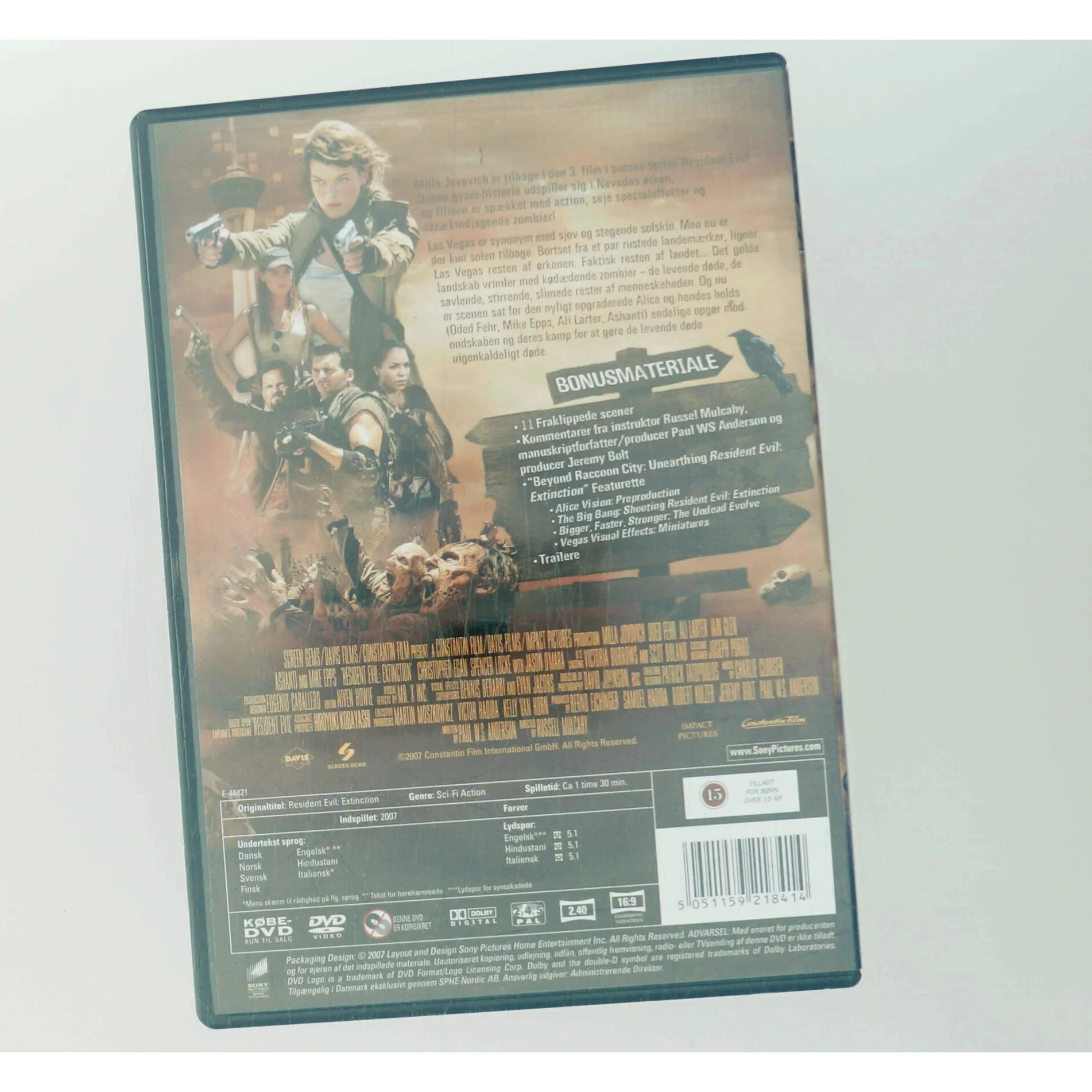 Resident Evil: Extinction med Milla Jovovich (DVD)