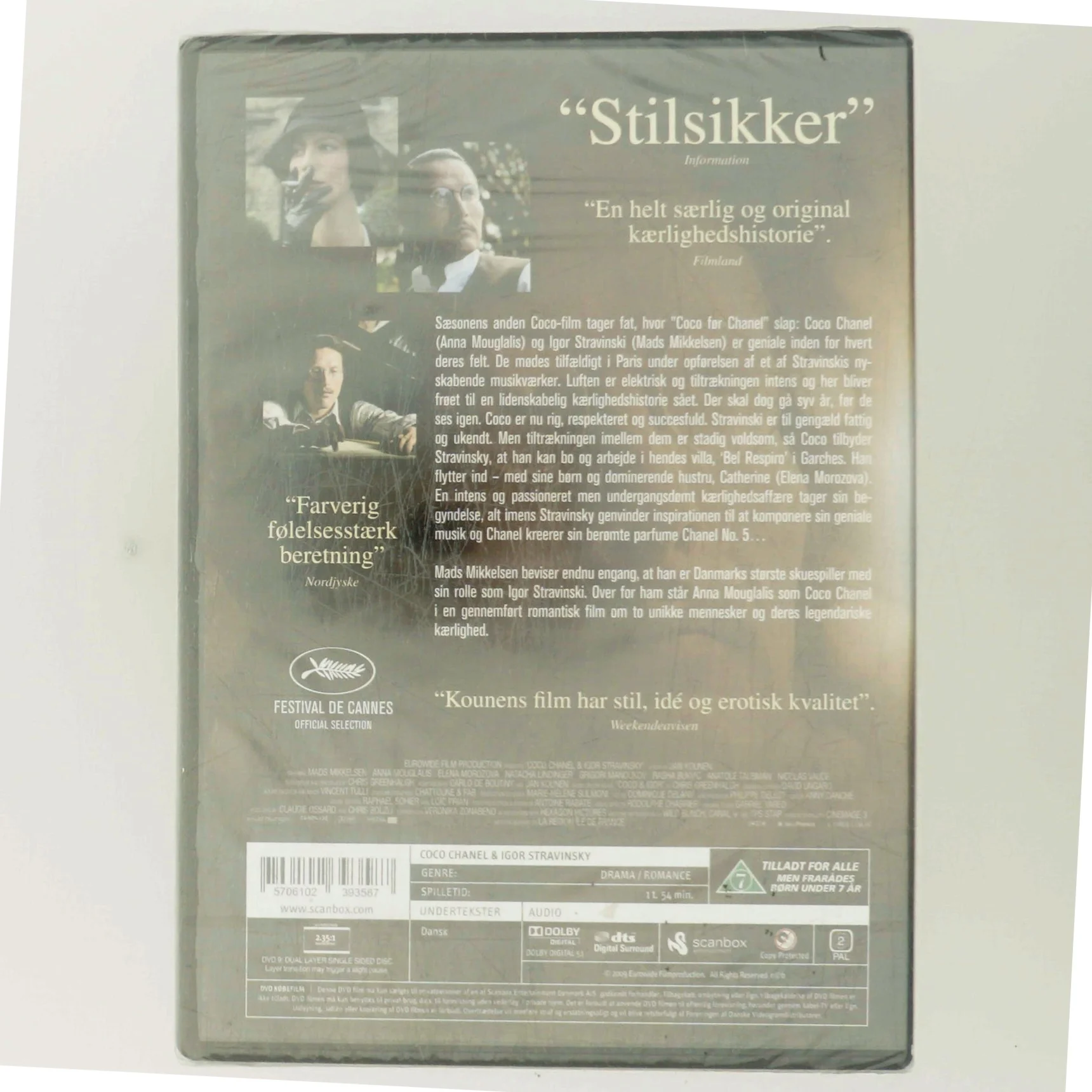 Coco Chanel & Igor Stravinsky med Anna Mouglalis (DVD)