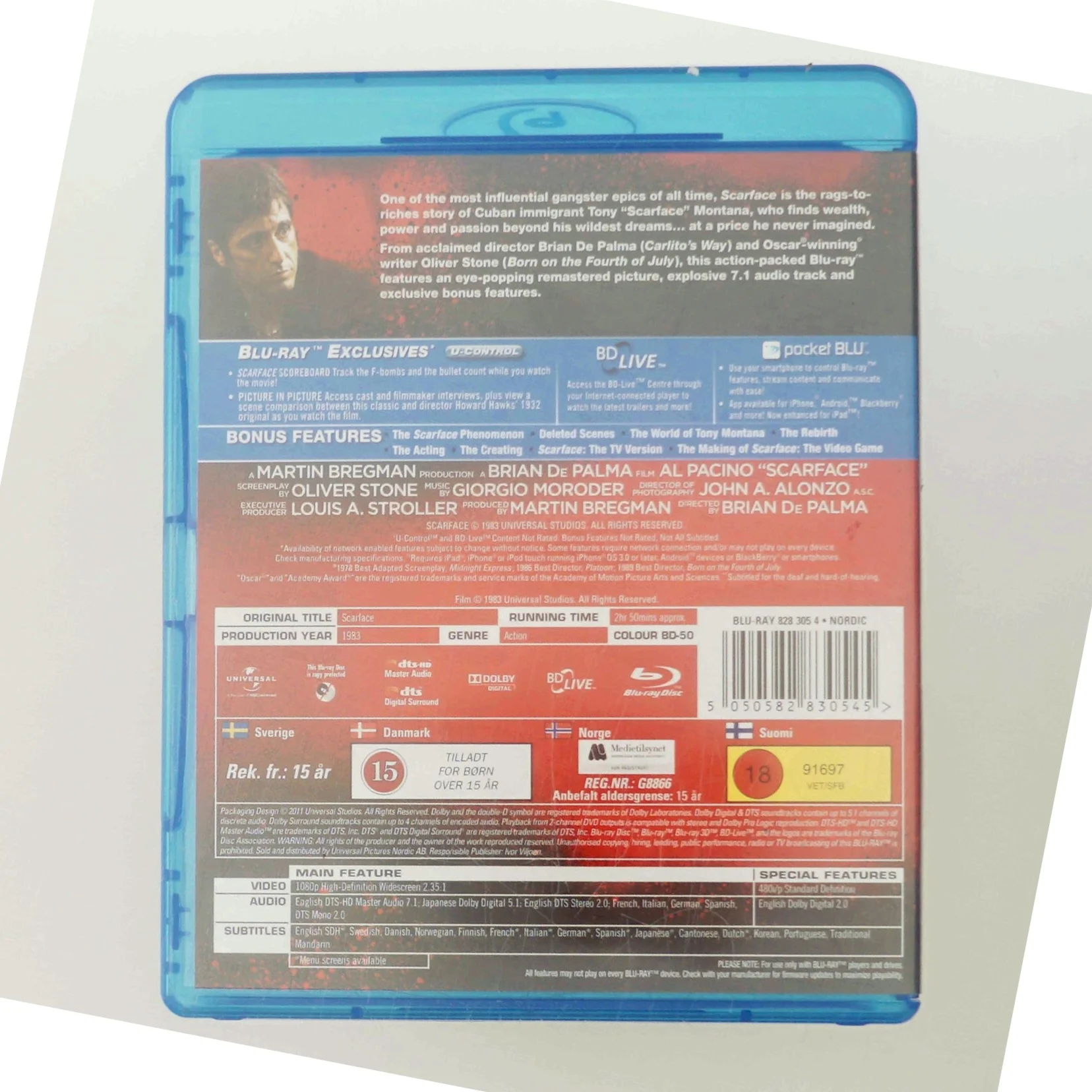 Scarface med Al Pacino (DVD)