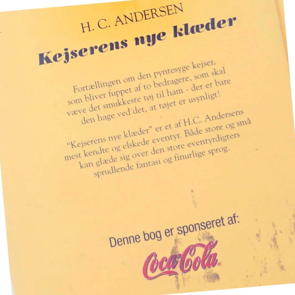 Kejserens nye klæder af H.C. Andersen (Bog)