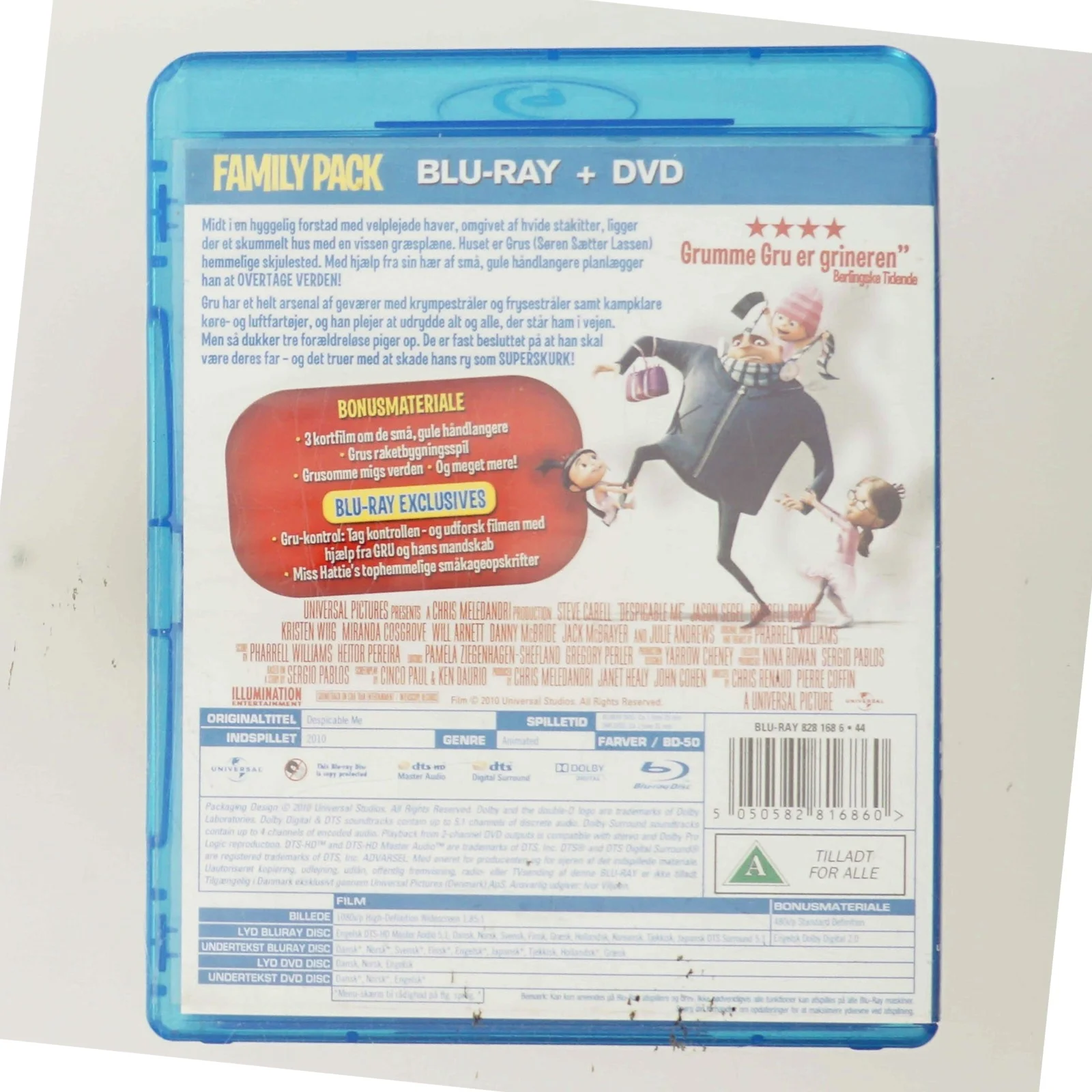 Grusomme mig (2010) [BLU-RAY]                                        <span class="label label-blank pull-right" style="margin-right: 3px;">Blu-Ray + DVD edition</span> med Steve Carell (DVD)