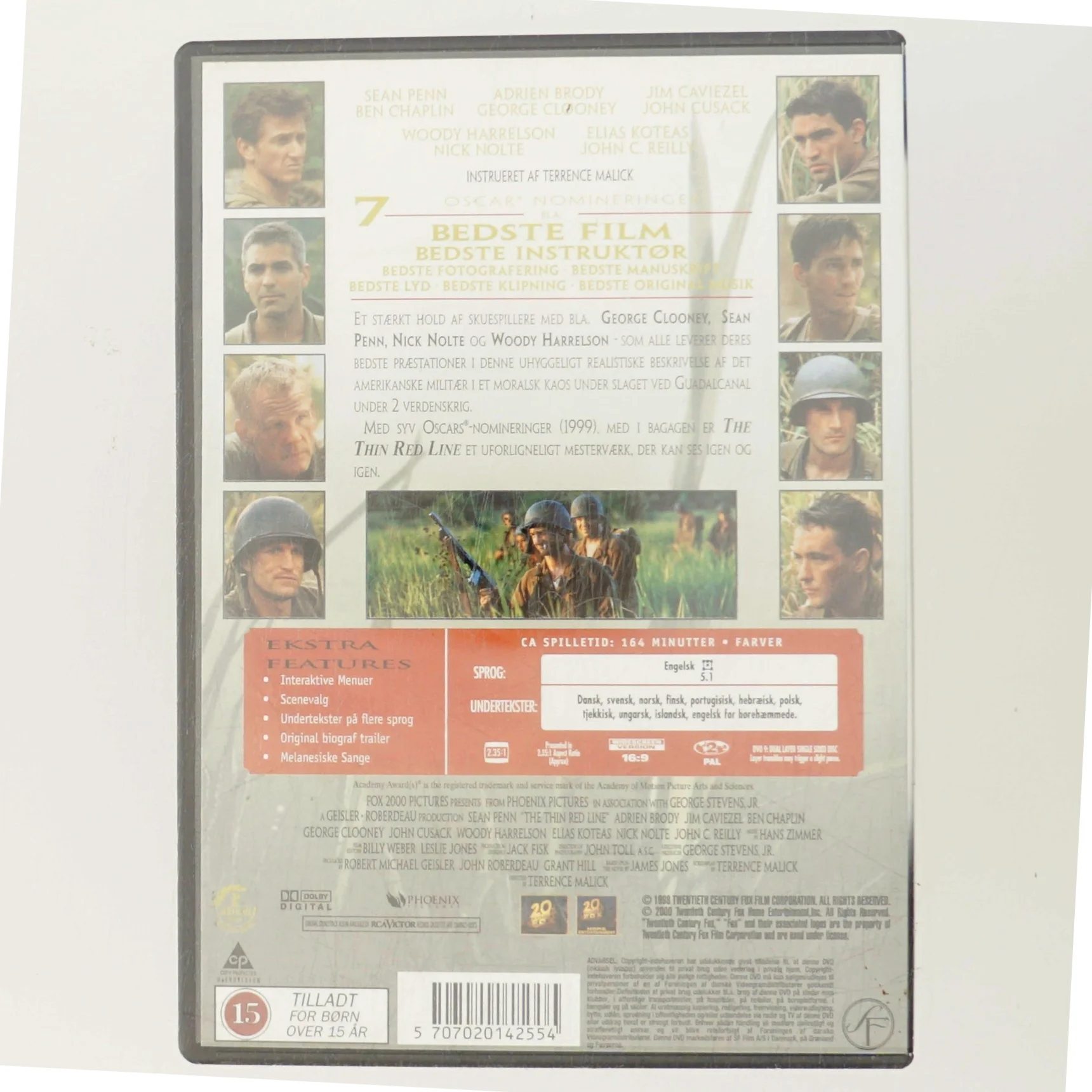 The Thin Red Line med Sean Penn (DVD)