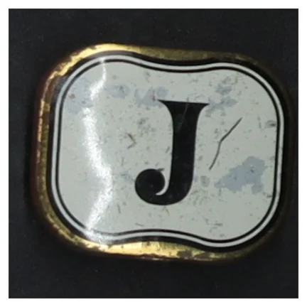 Vintage pastilleskrin (str. 8 cm. og. 4 cm. og. 4 cm)