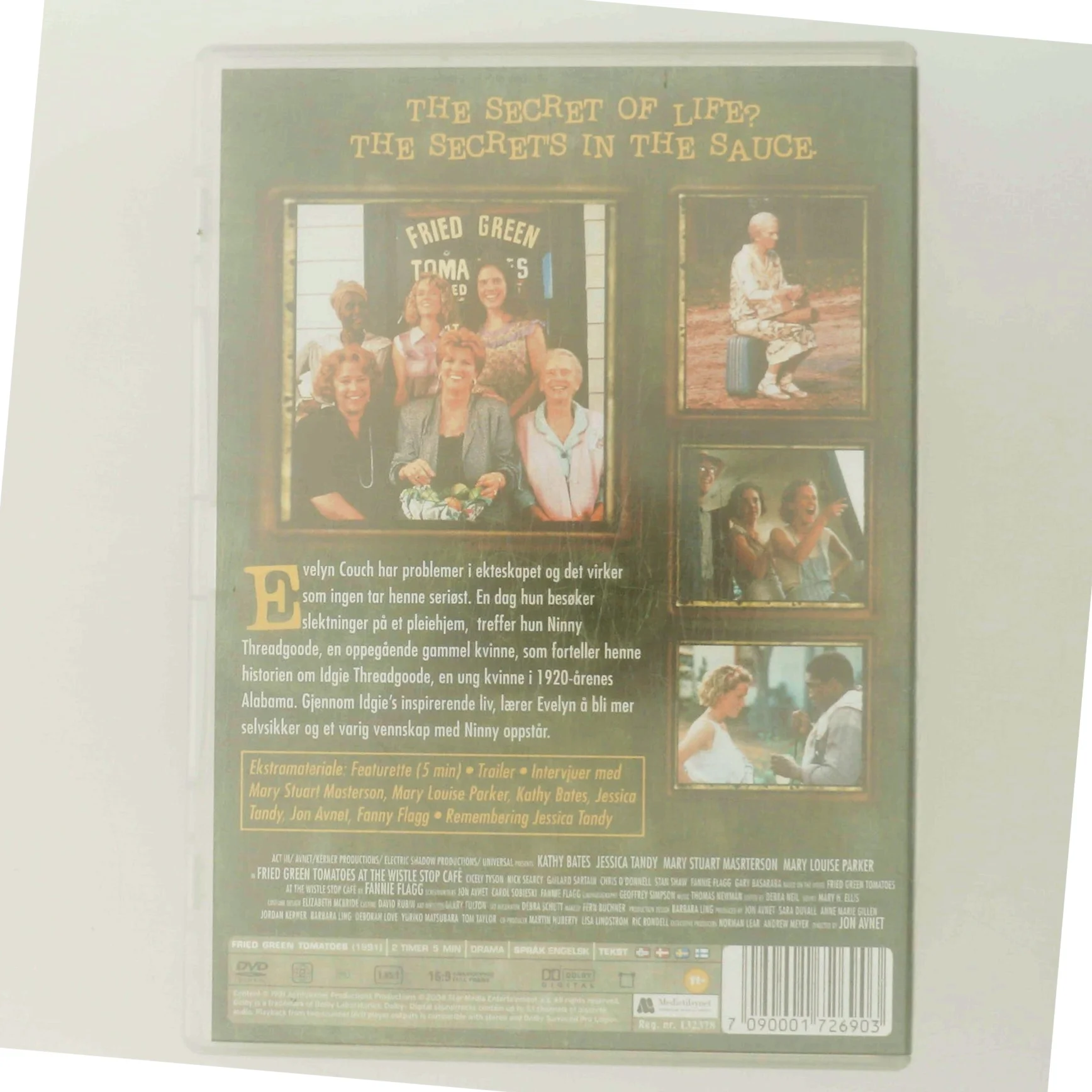 Stekte Grønne Tomater med Kathy Bates (DVD)