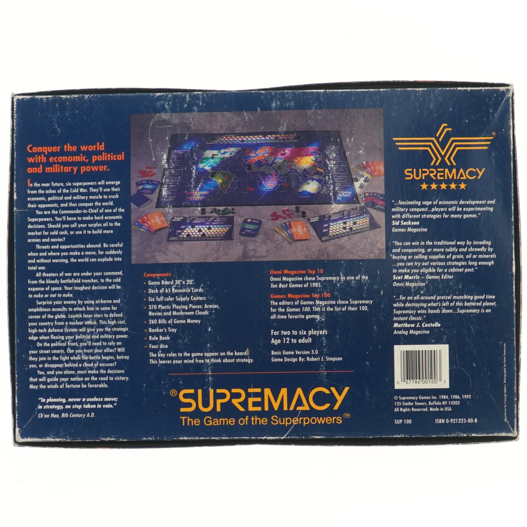 Supremacy brætspil fra Supremacy (str. 40x28 cm)
