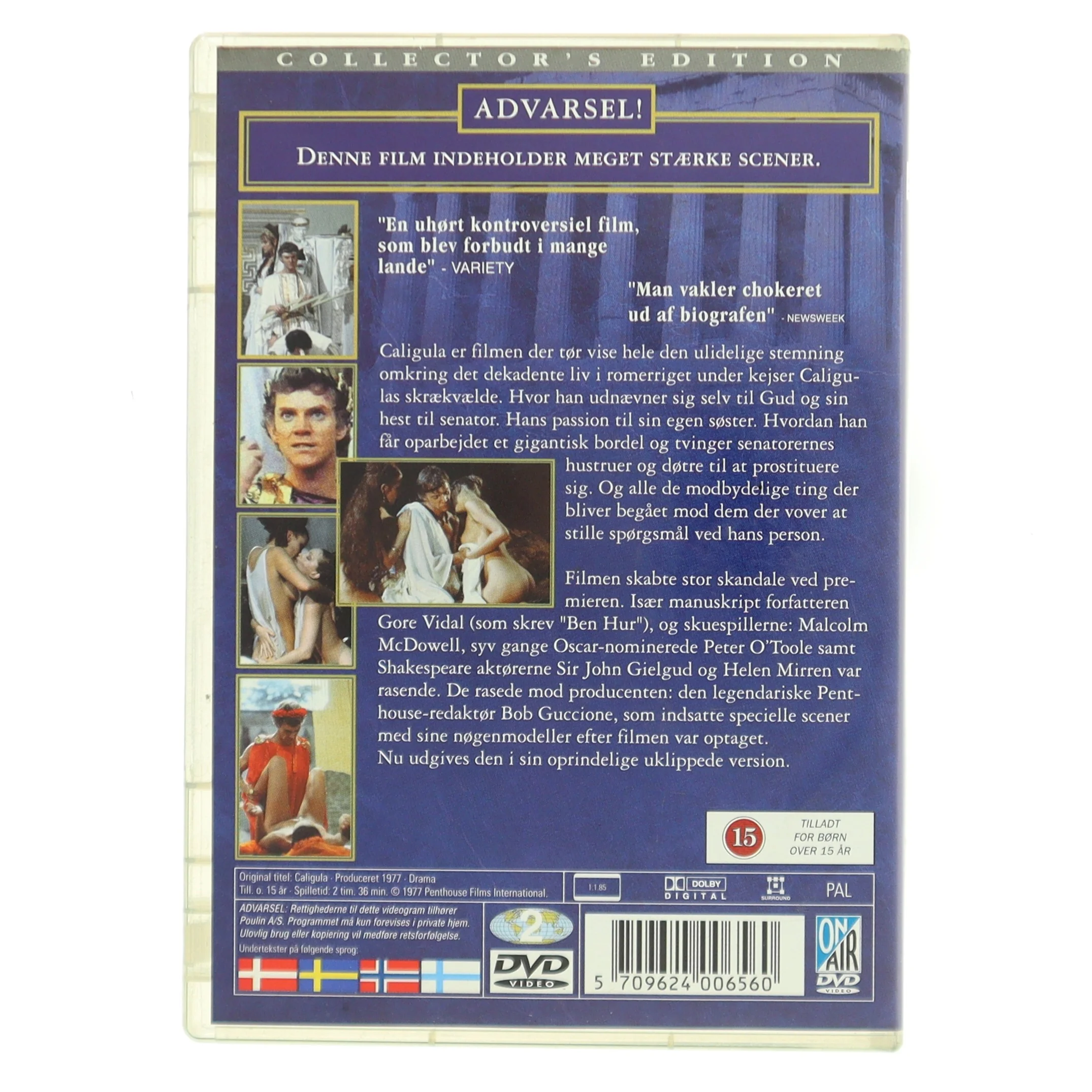 Caligula - the Unrated Edition med Malcolm McDowell (DVD)