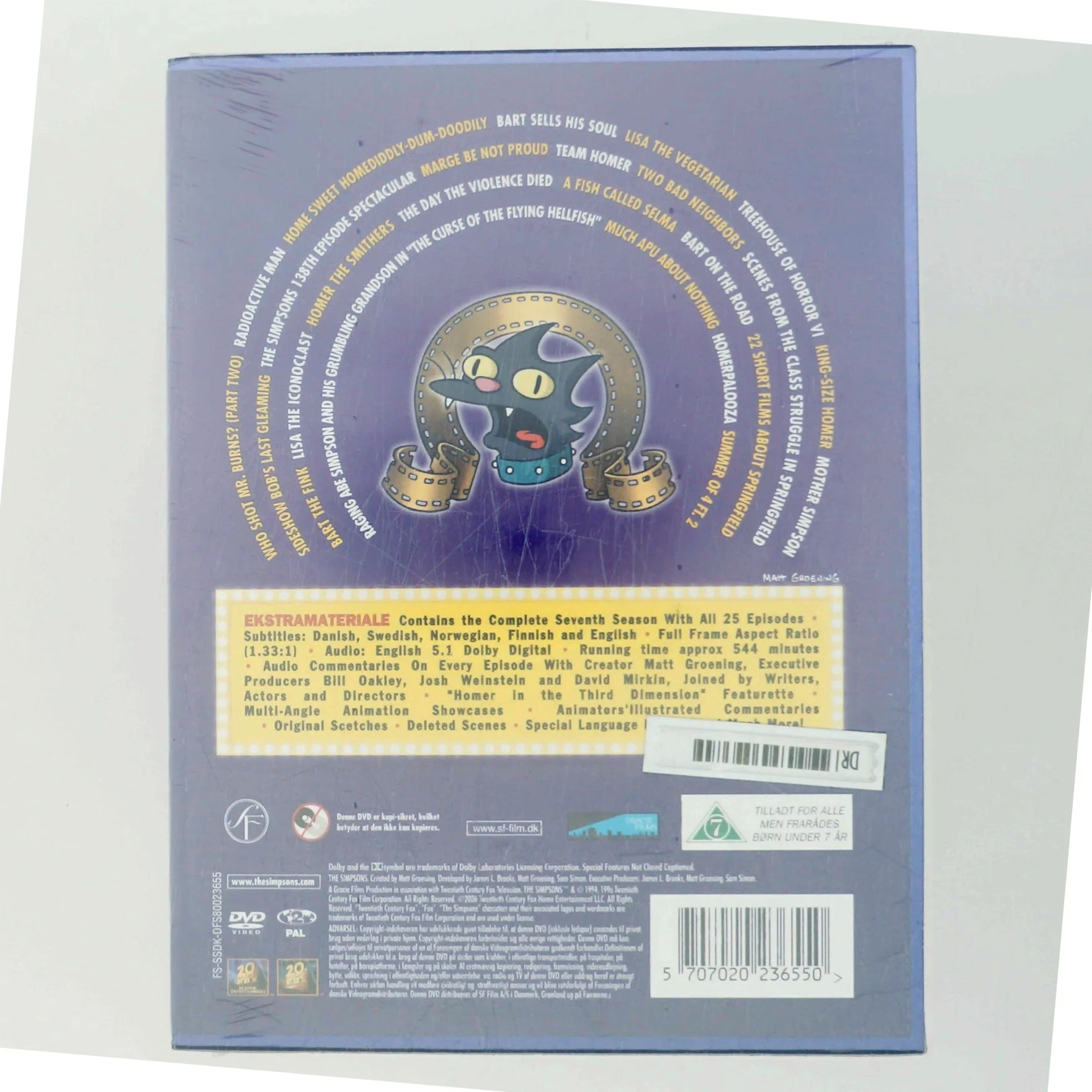 The Simpsons - Sæson 7 med Dan Castellaneta (DVD)