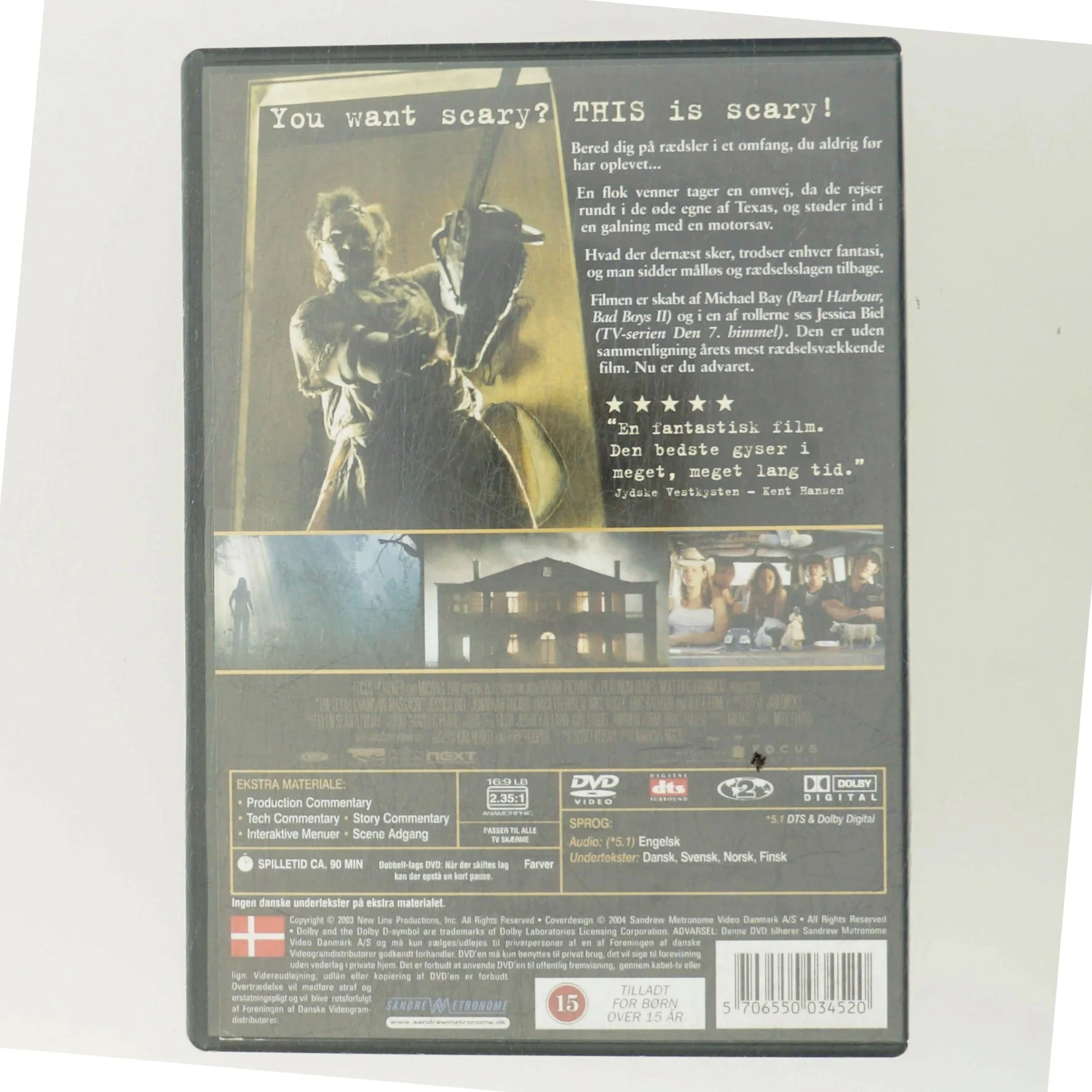 The Texas Chainsaw Massacre med Jessica Biel (DVD)