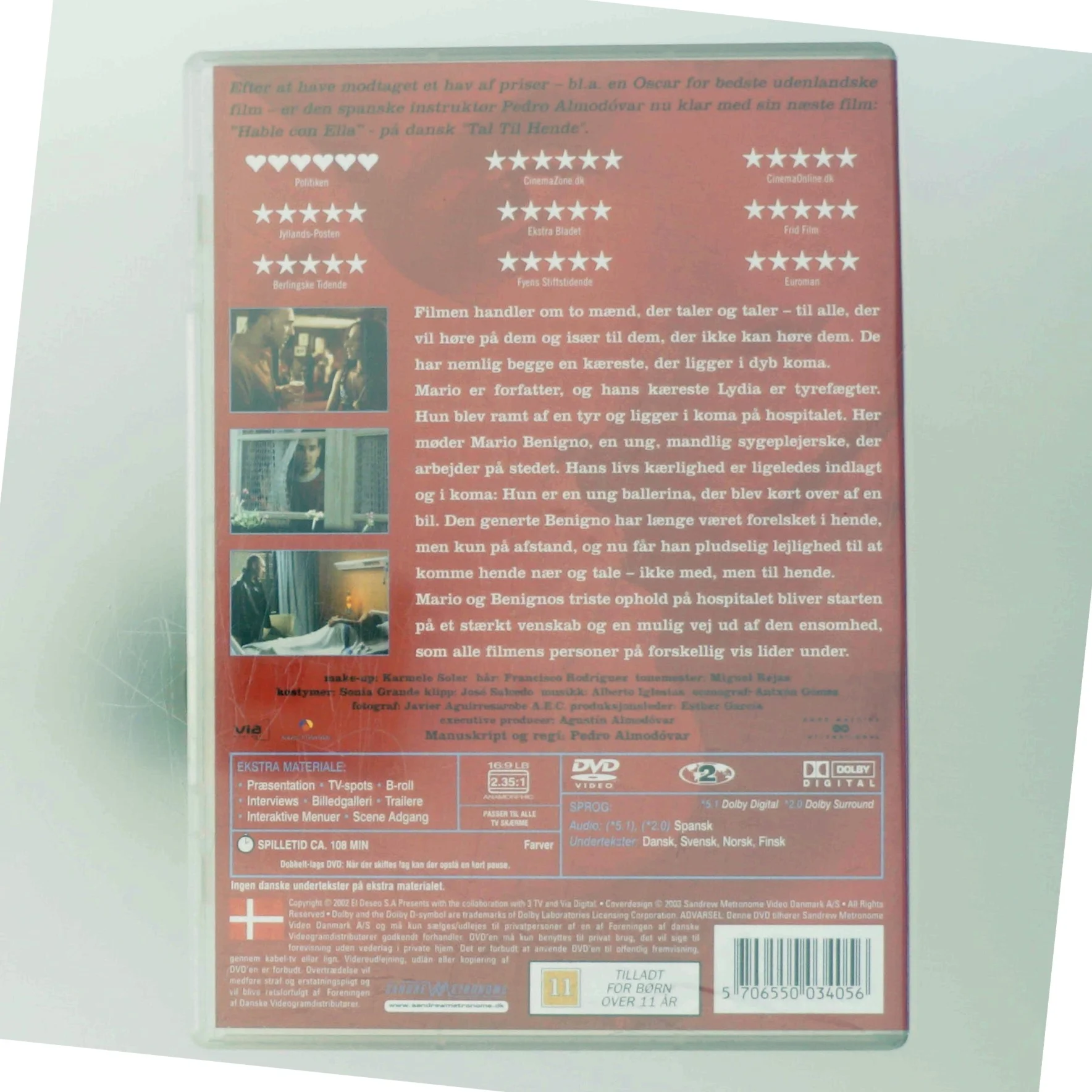 Hable Con Ella med Javier Cámara (DVD)