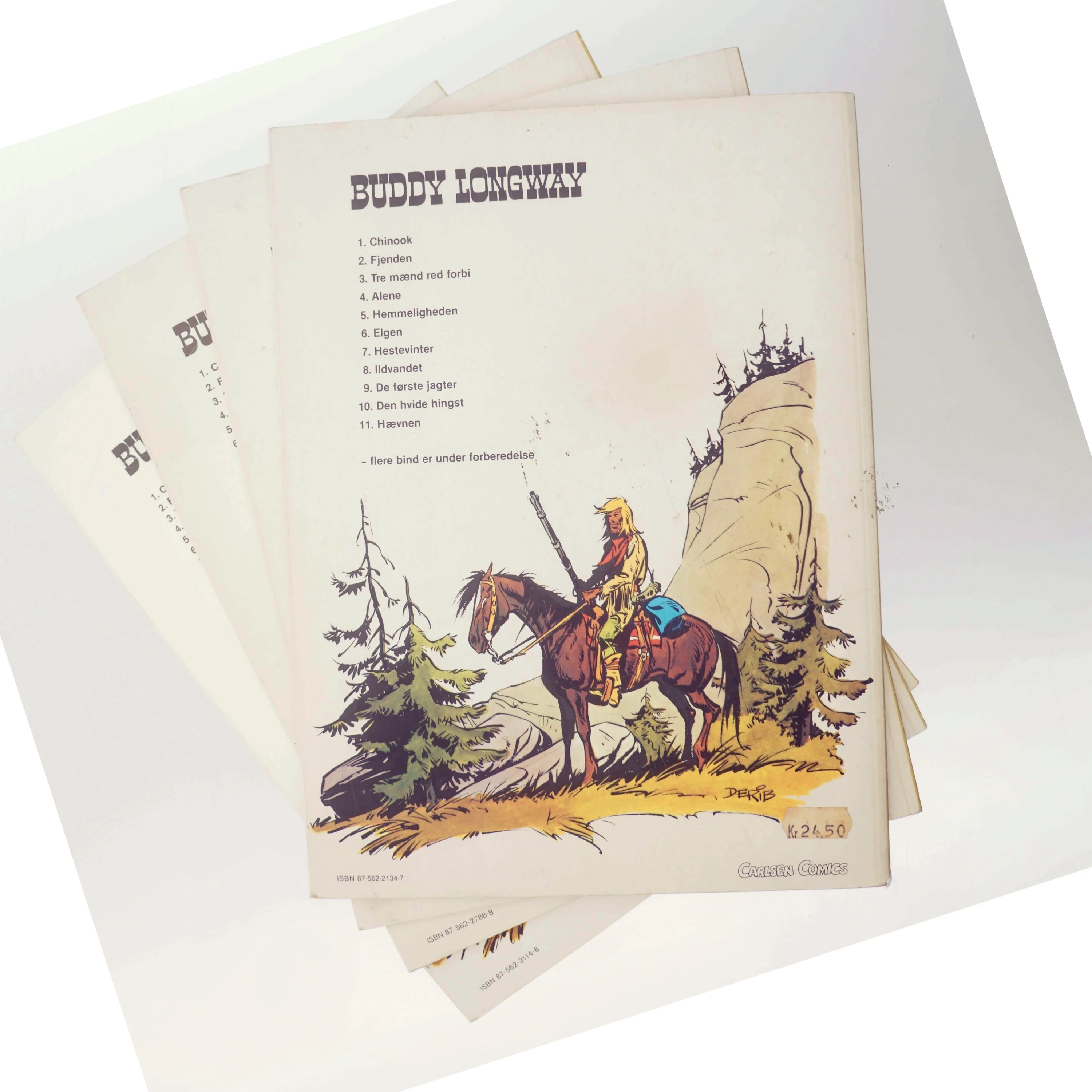 Buddy Longway: Sortkjole af Derib (Bog)