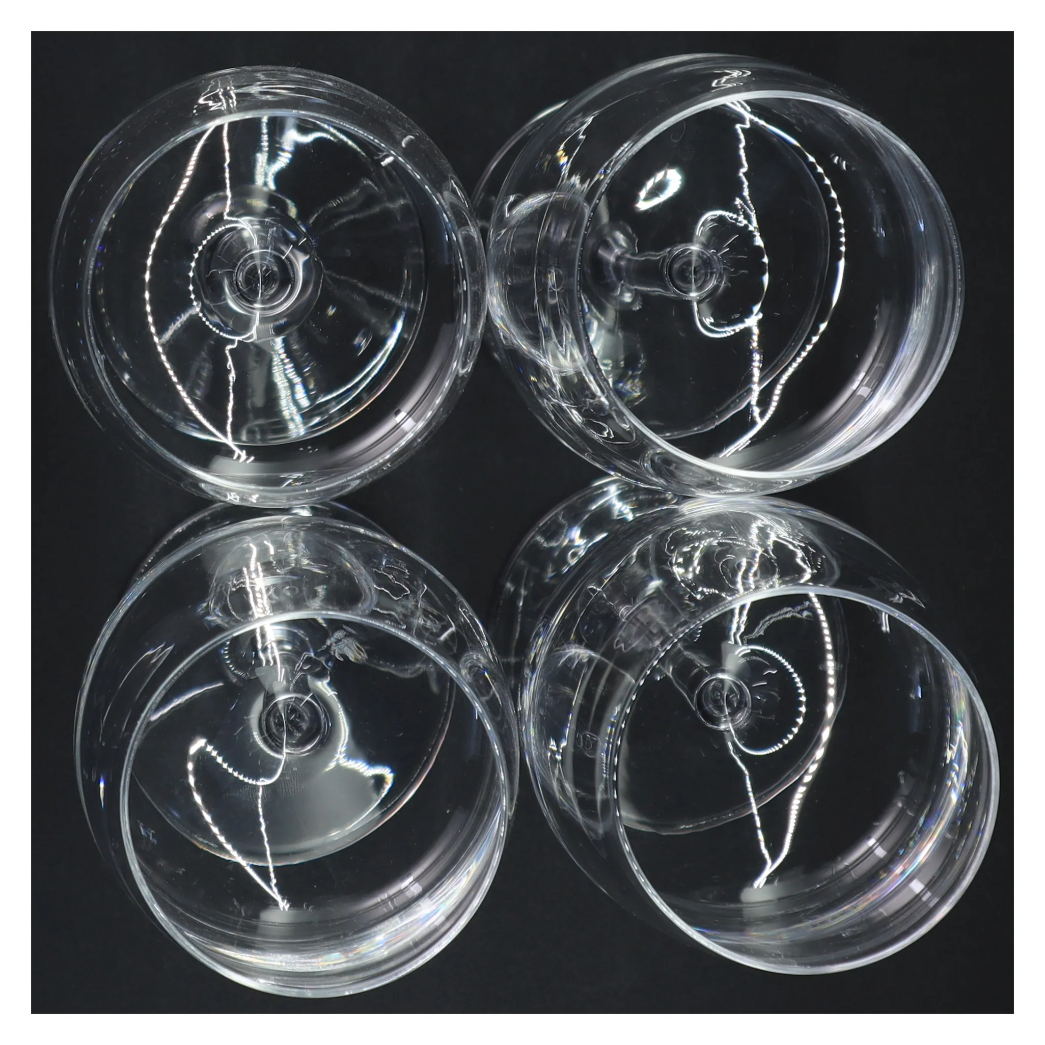 Hvidvinsglas (4 stk) fra Lyngby glas (str. 21,5 x Ø6,5 cm)