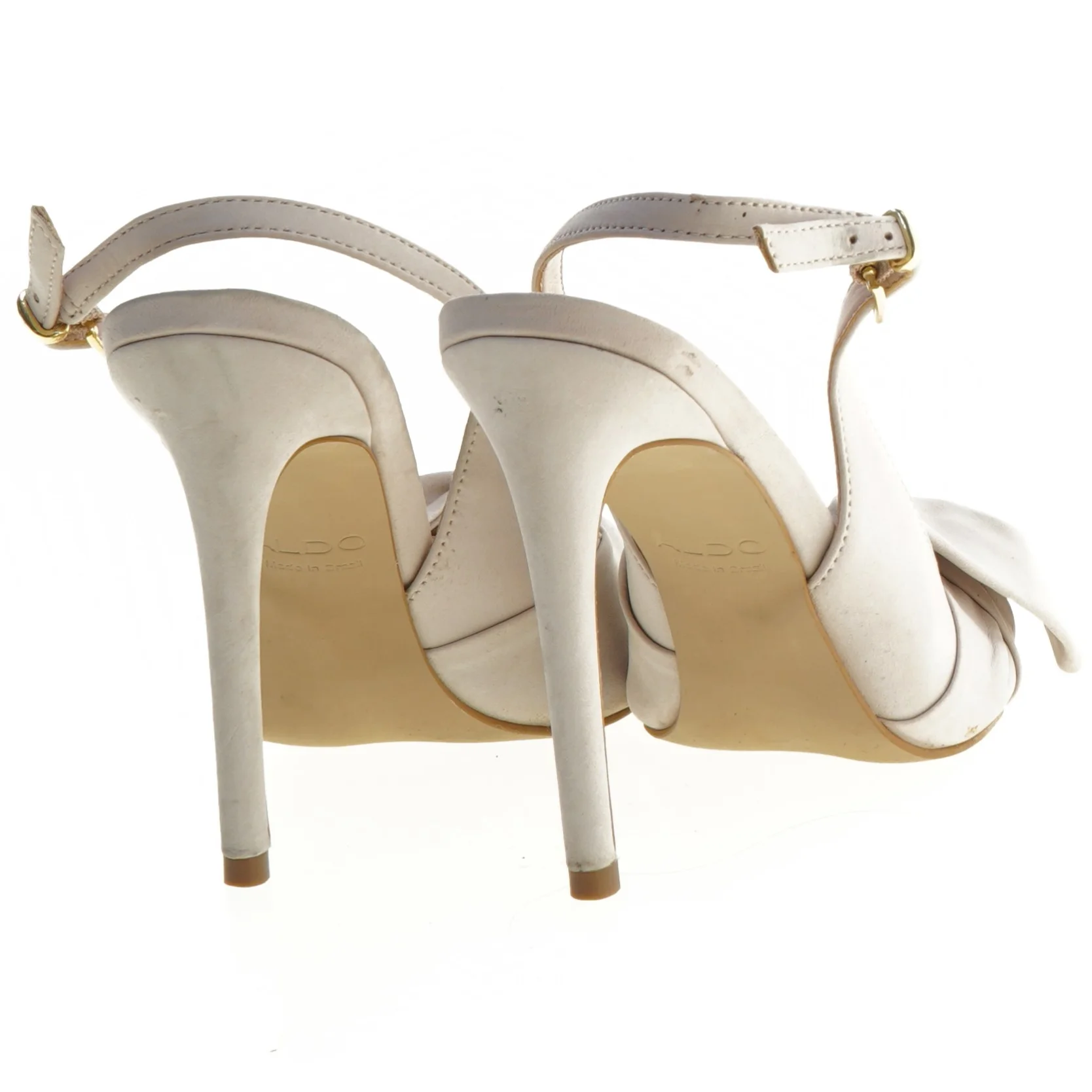 Beige højhælede sko med sløjfe fra Aldo (str. 37)