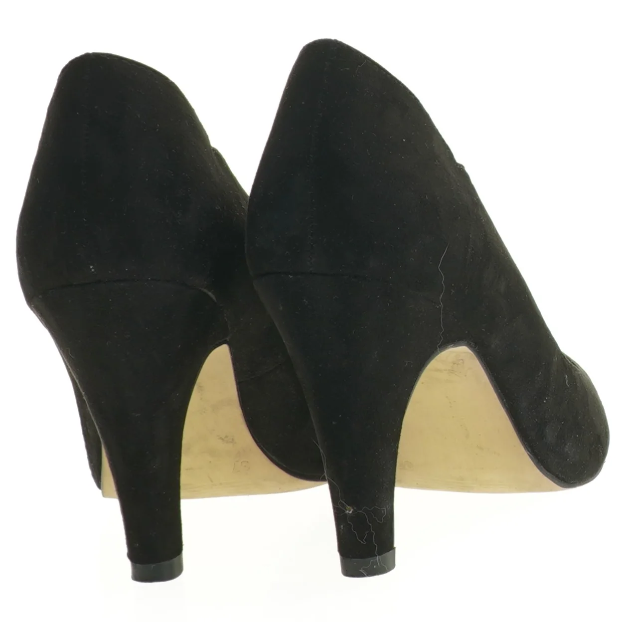 Sorte stiletter fra Bianco (str. 37)