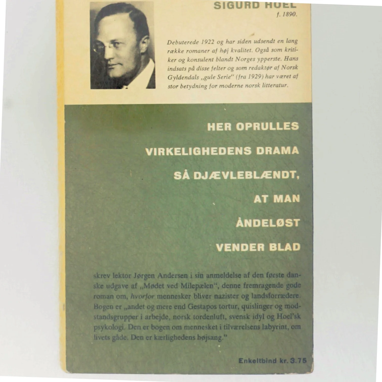 Modet ved milepælen af Sigurd Hoel fra Gyldendals Tranebøger