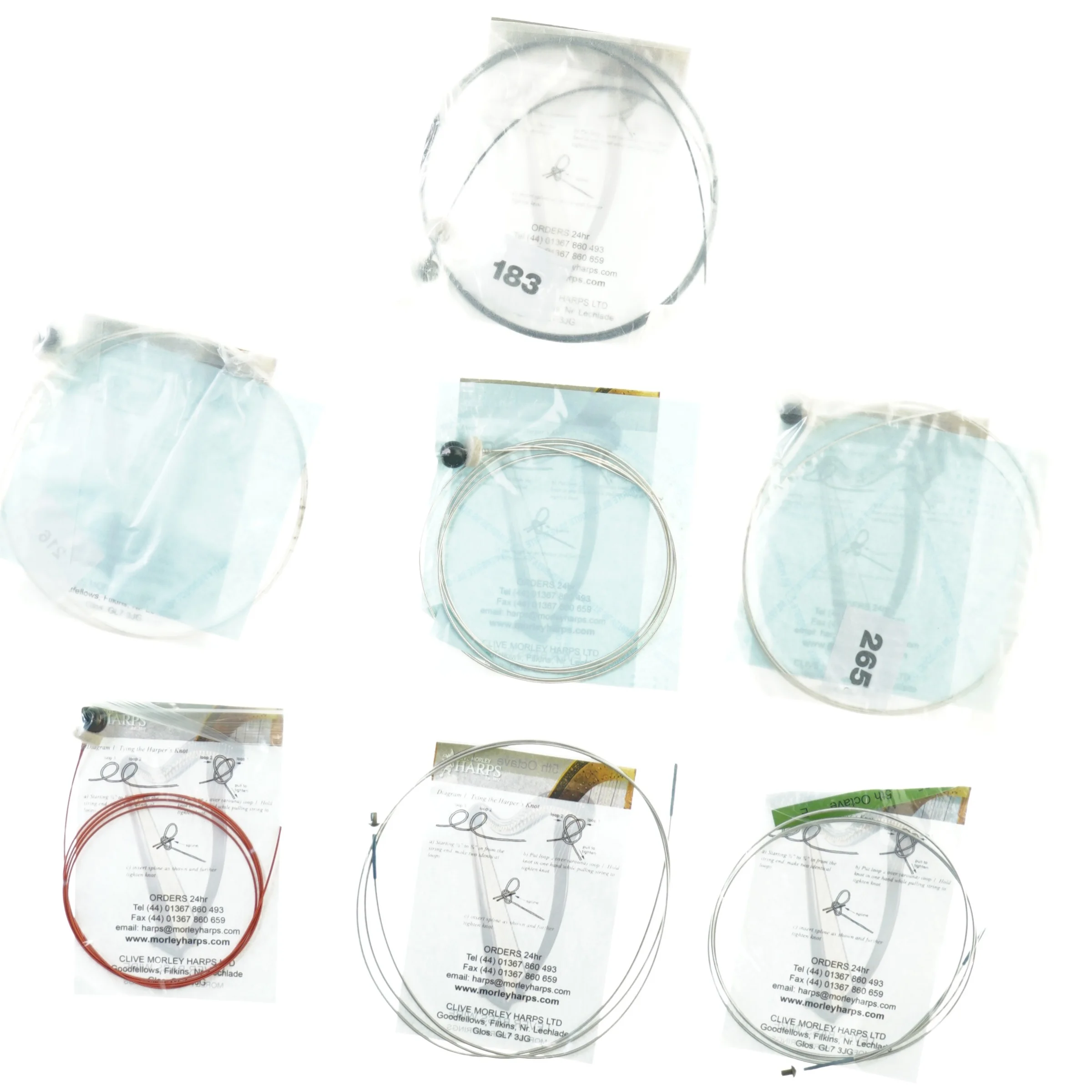 Harpe strenge fra Morley (str. 13 x 14 cm)