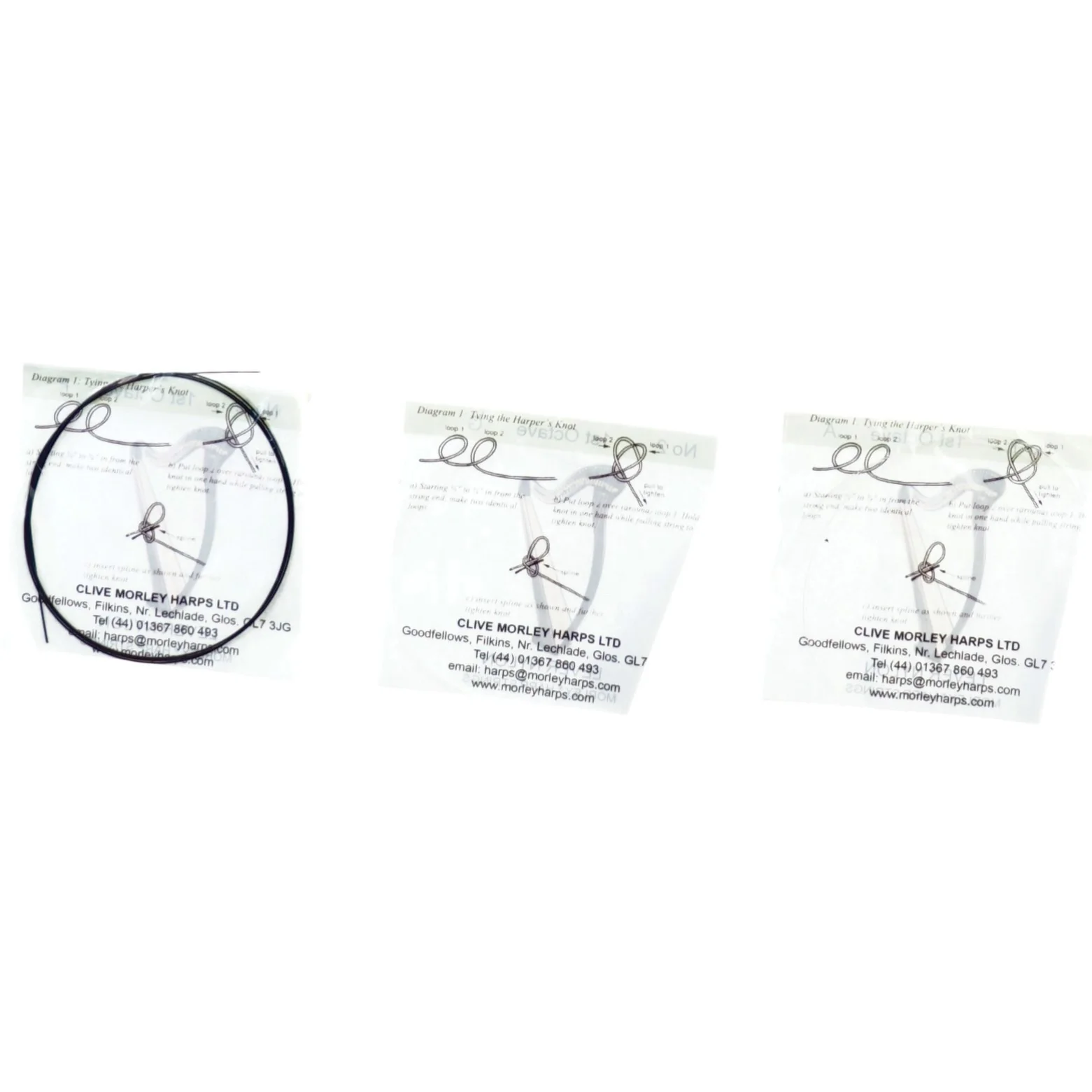 Harpe strenge fra Morley (str. 9 x 9 cm)