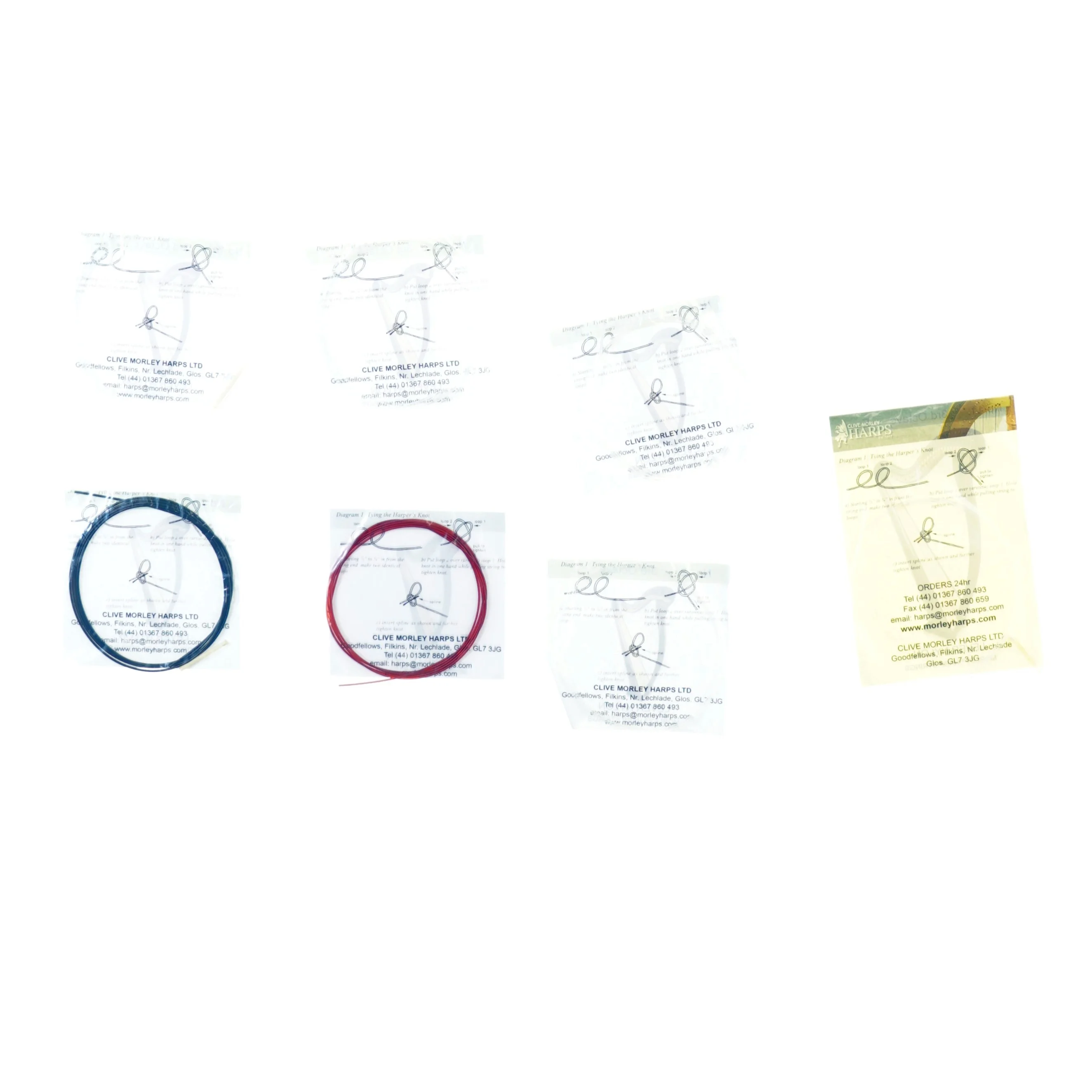 Harpe strenge fra Morley (str. 9 x 9 cm)